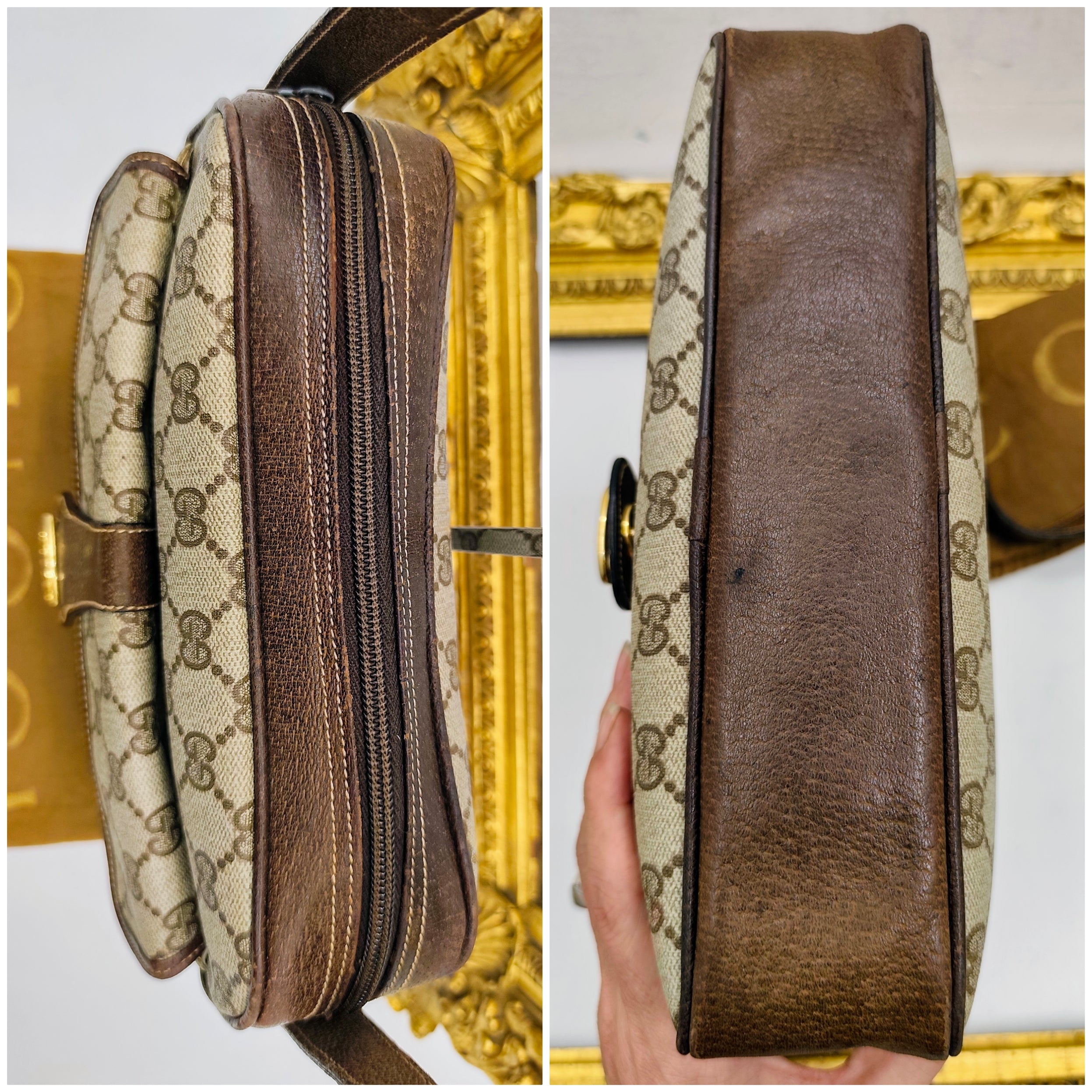 Gucci – Ophidia Camera Bag Postina Tracolla Canvas “GG” e Pelle Vintage