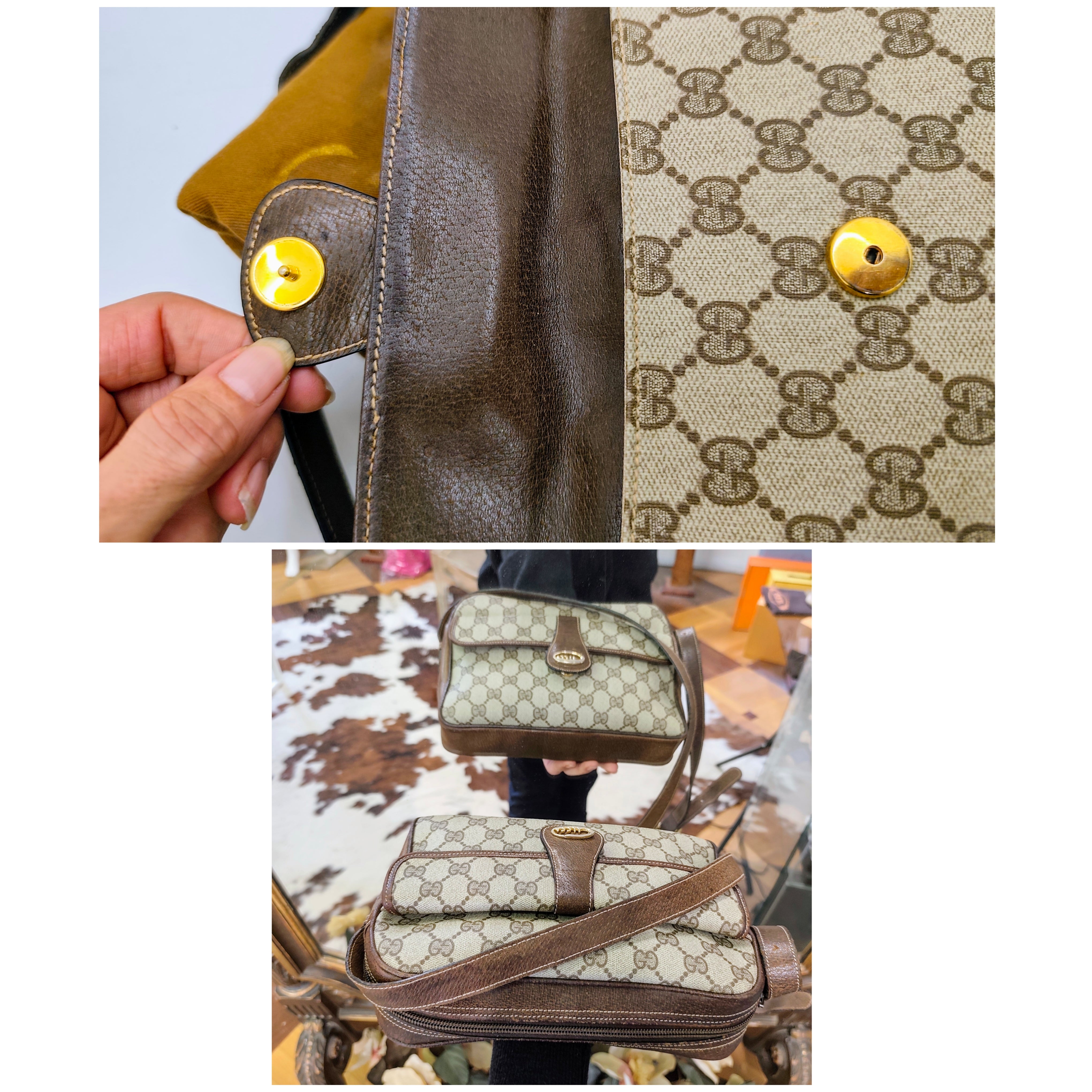 Gucci – Ophidia Camera Bag Postina Tracolla Canvas “GG” e Pelle Vintage