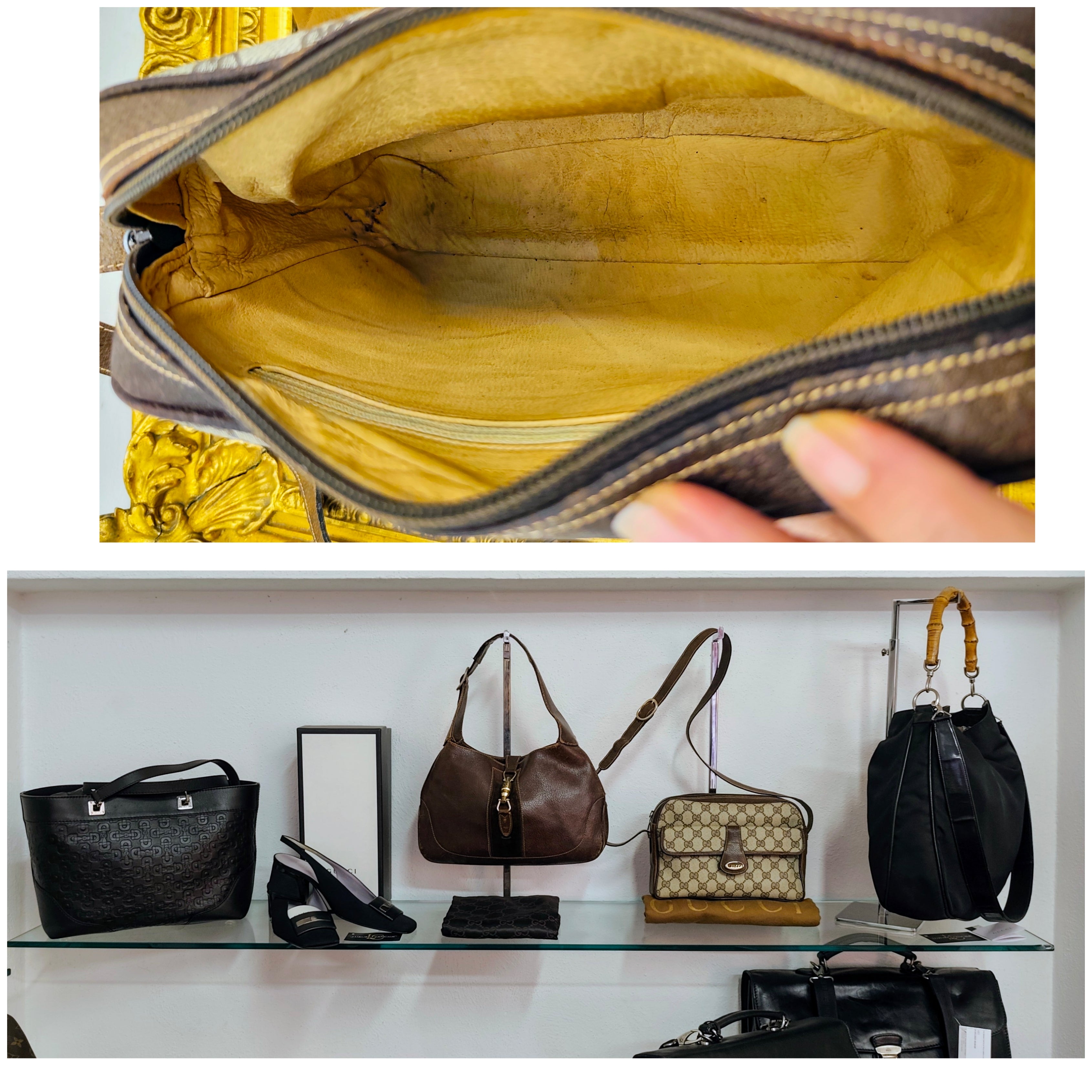 Gucci – Ophidia Camera Bag Postina Tracolla Canvas “GG” e Pelle Vintage