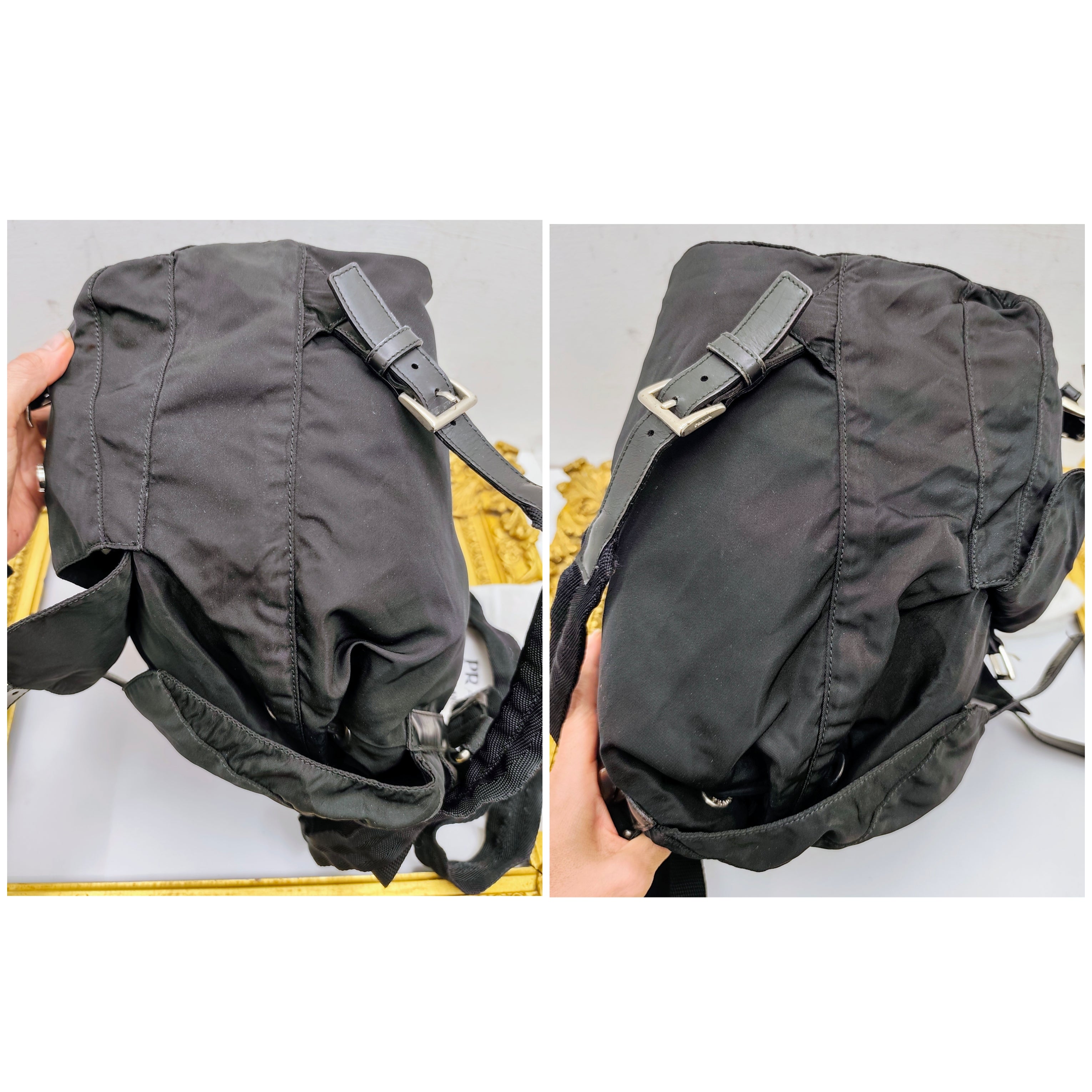 Prada – Zaino In Nylon Nero Vintage