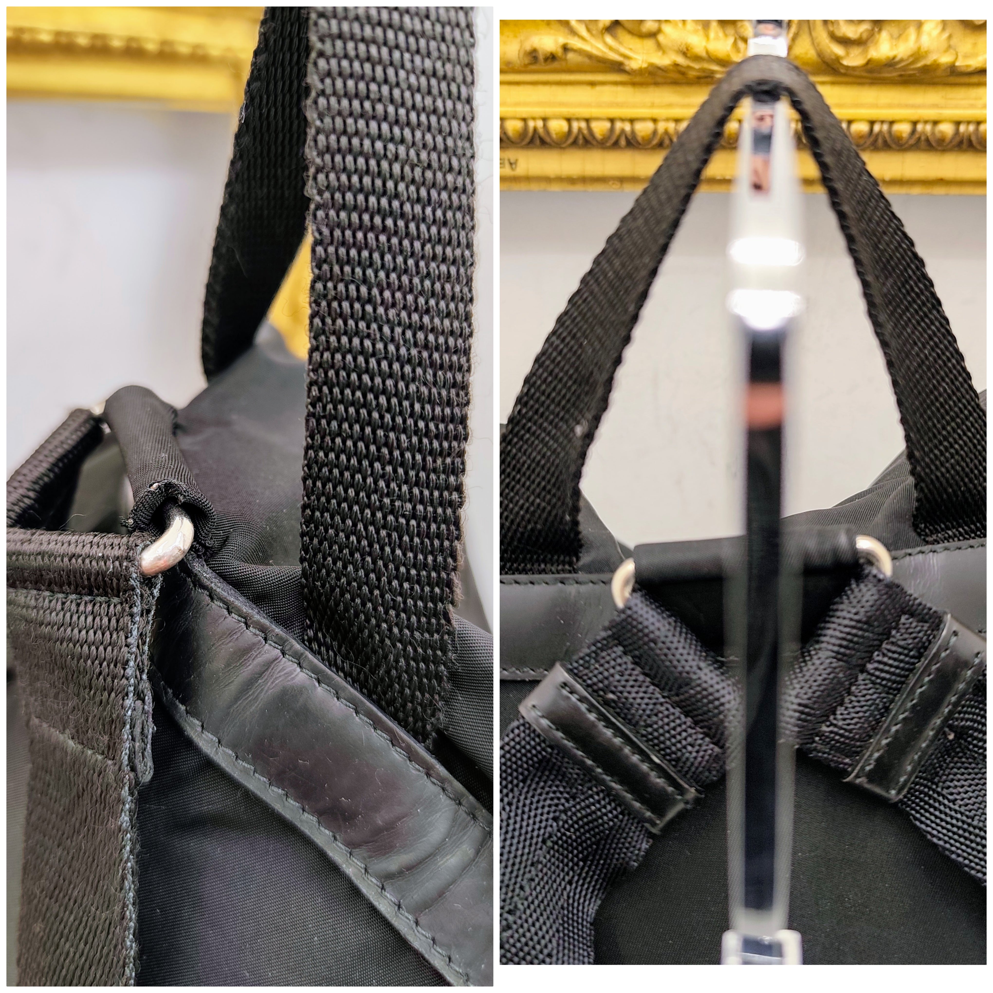 Prada – Zaino In Nylon Nero Vintage