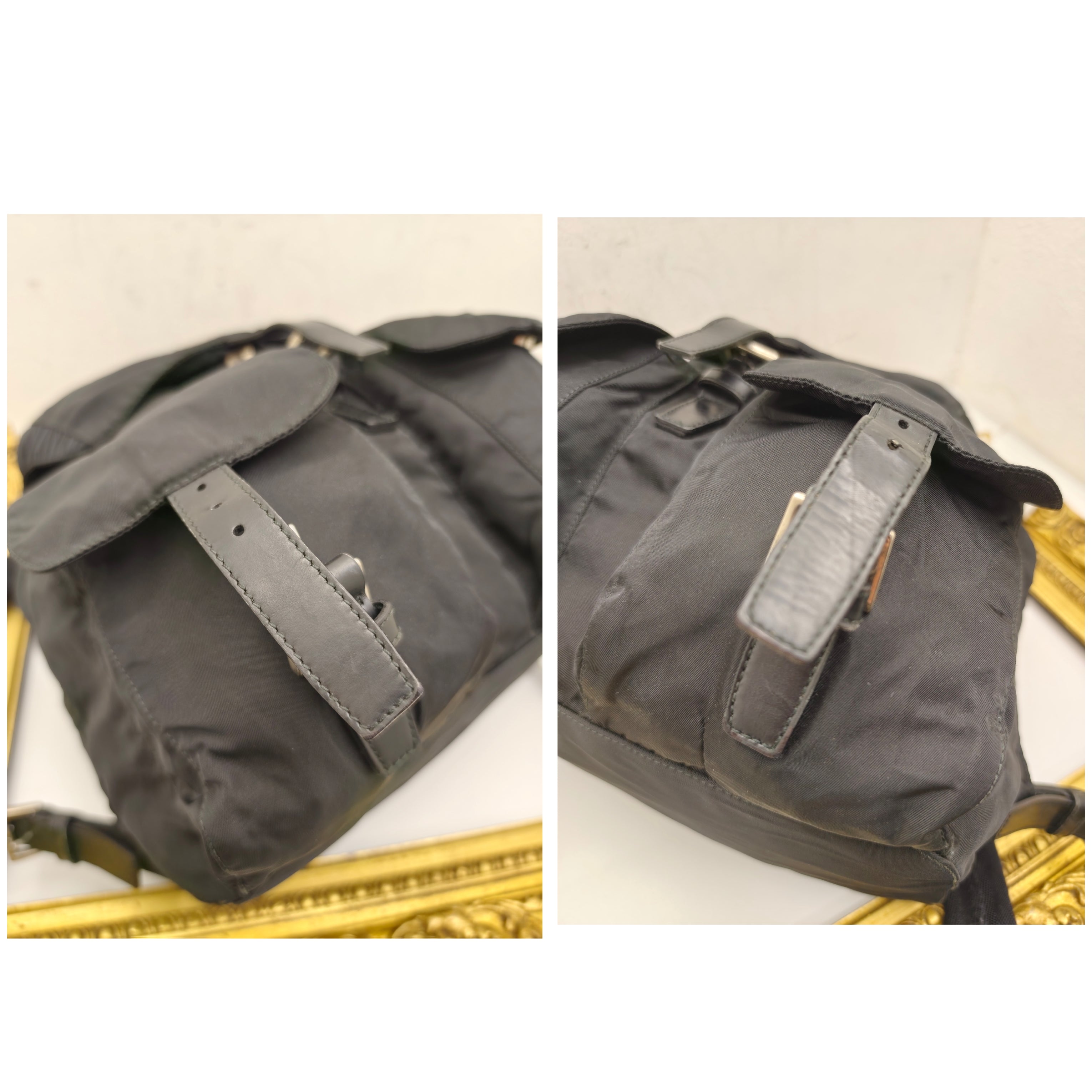 Prada – Zaino In Nylon Nero Vintage
