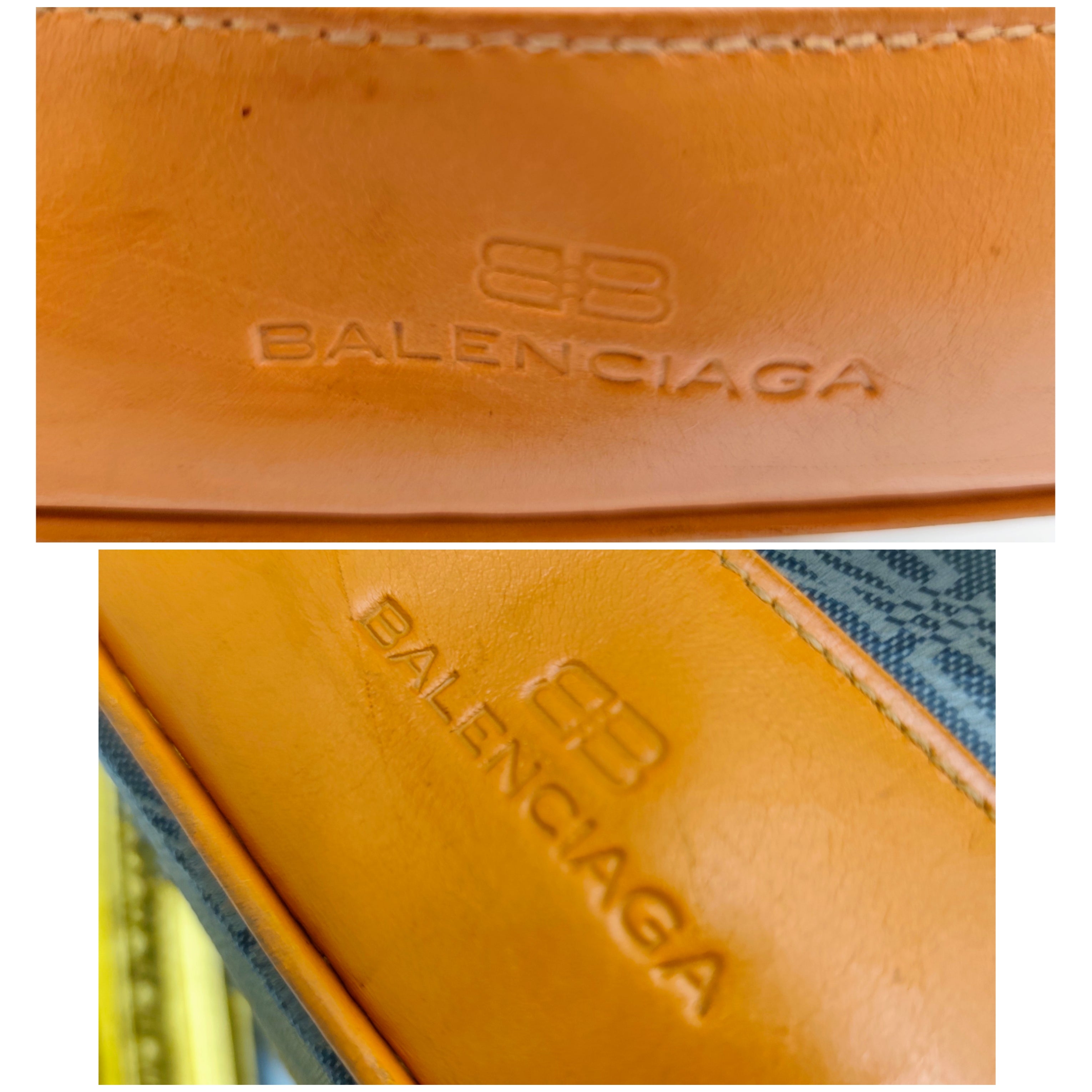 Balenciaga – Secchiello In Canvas Monogram e Pelle