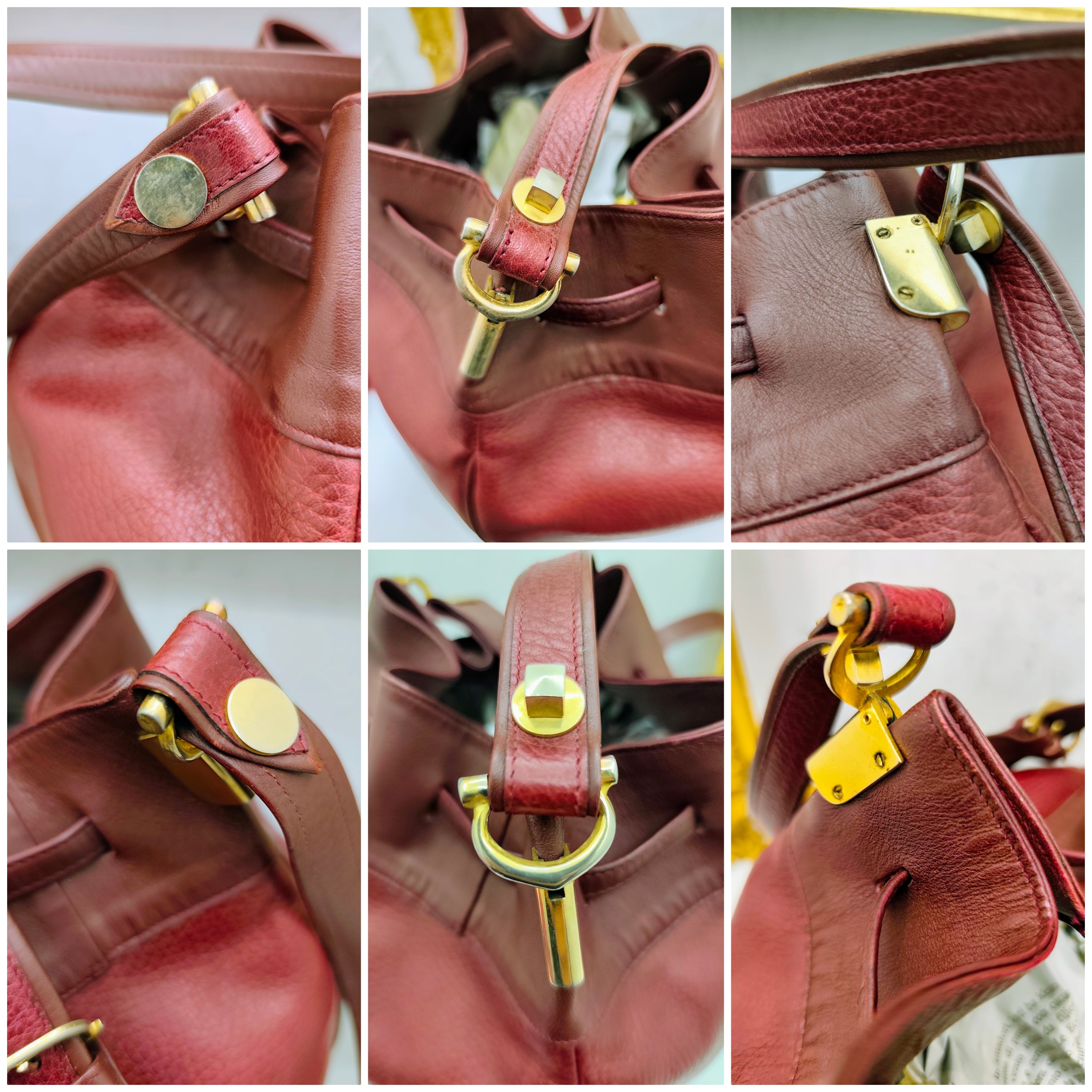 Cartier – Secchiello Bombato Pelle Doppia Bordeaux