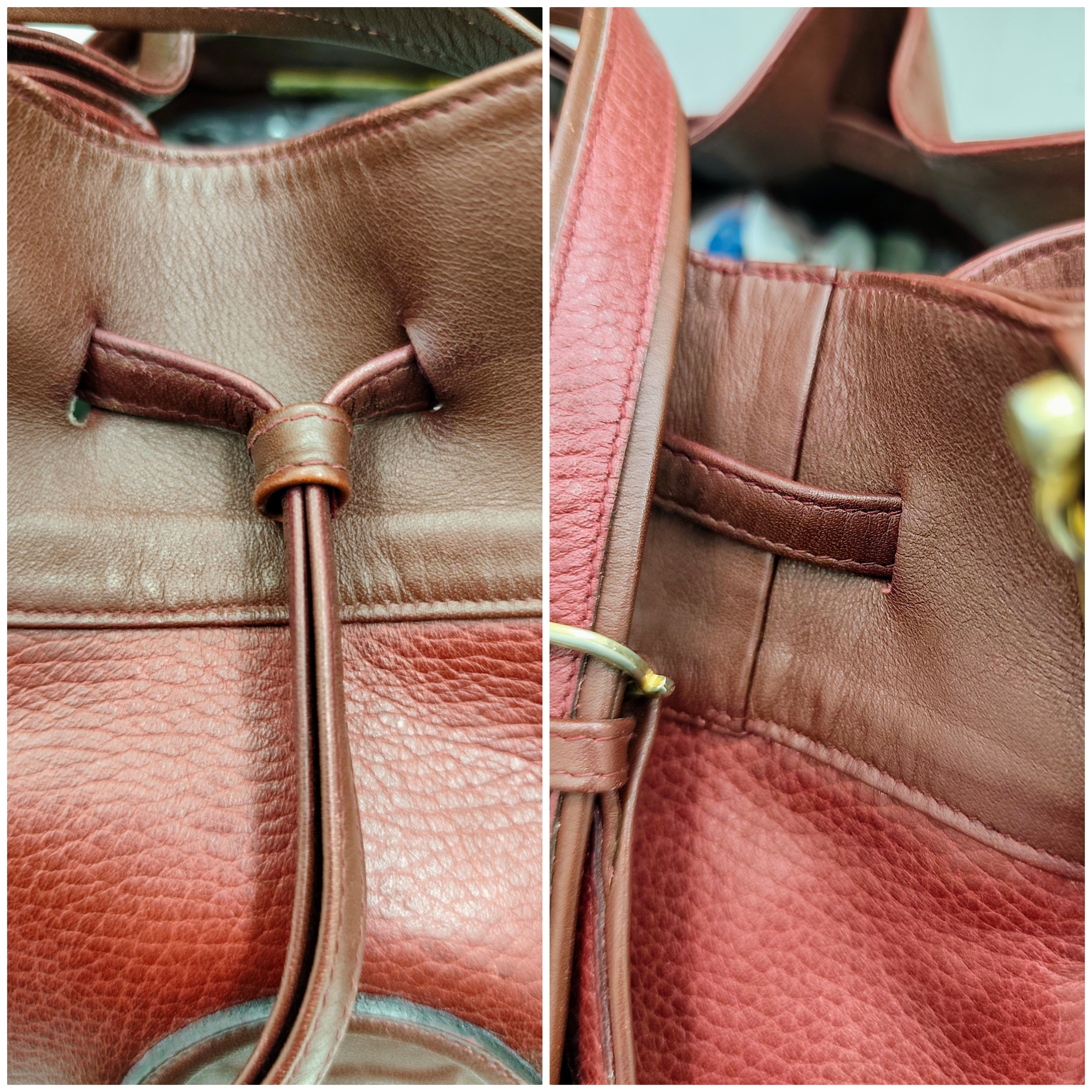 Cartier – Secchiello Bombato Pelle Doppia Bordeaux