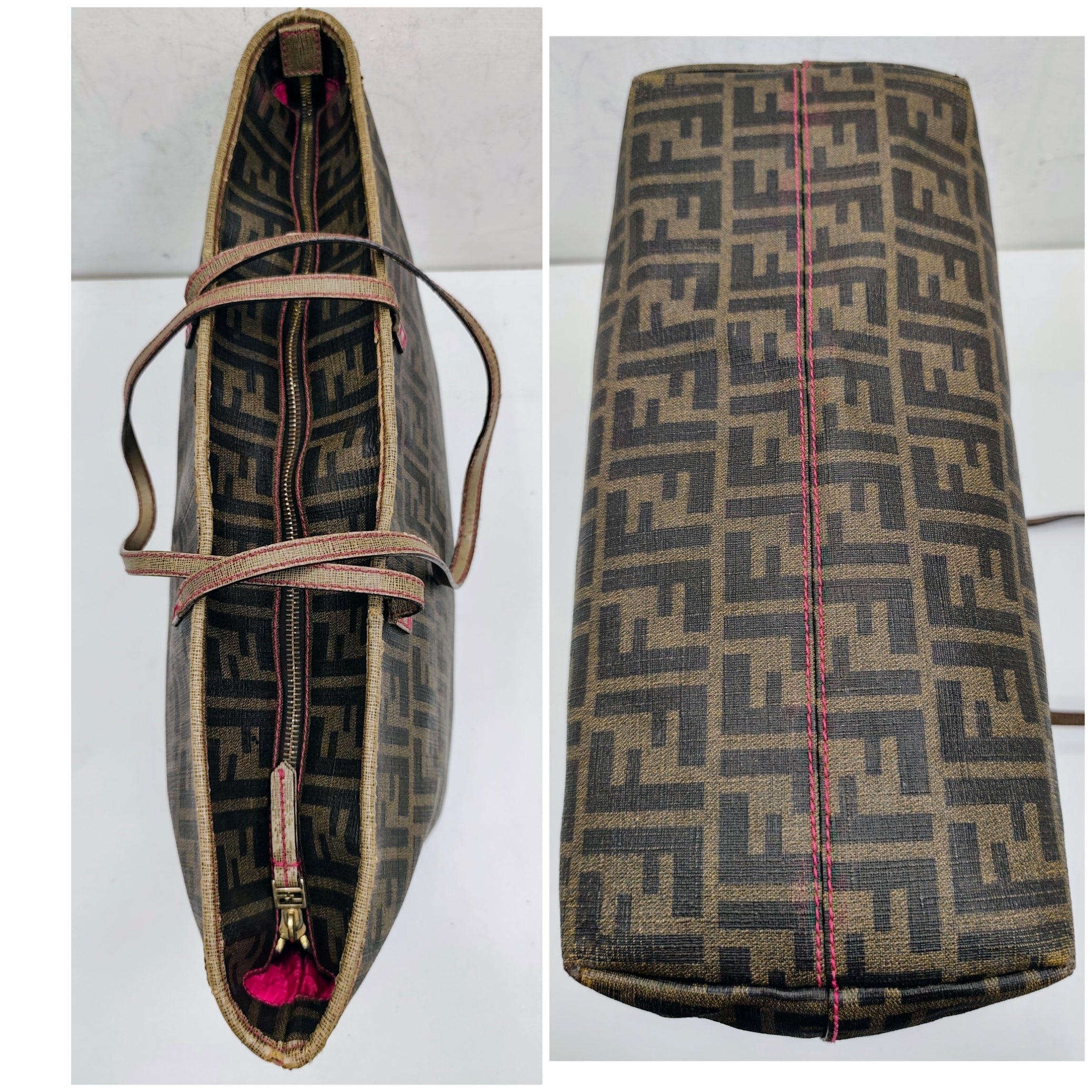 Fendi – Shopper Roll Bag Tote “Zucca”