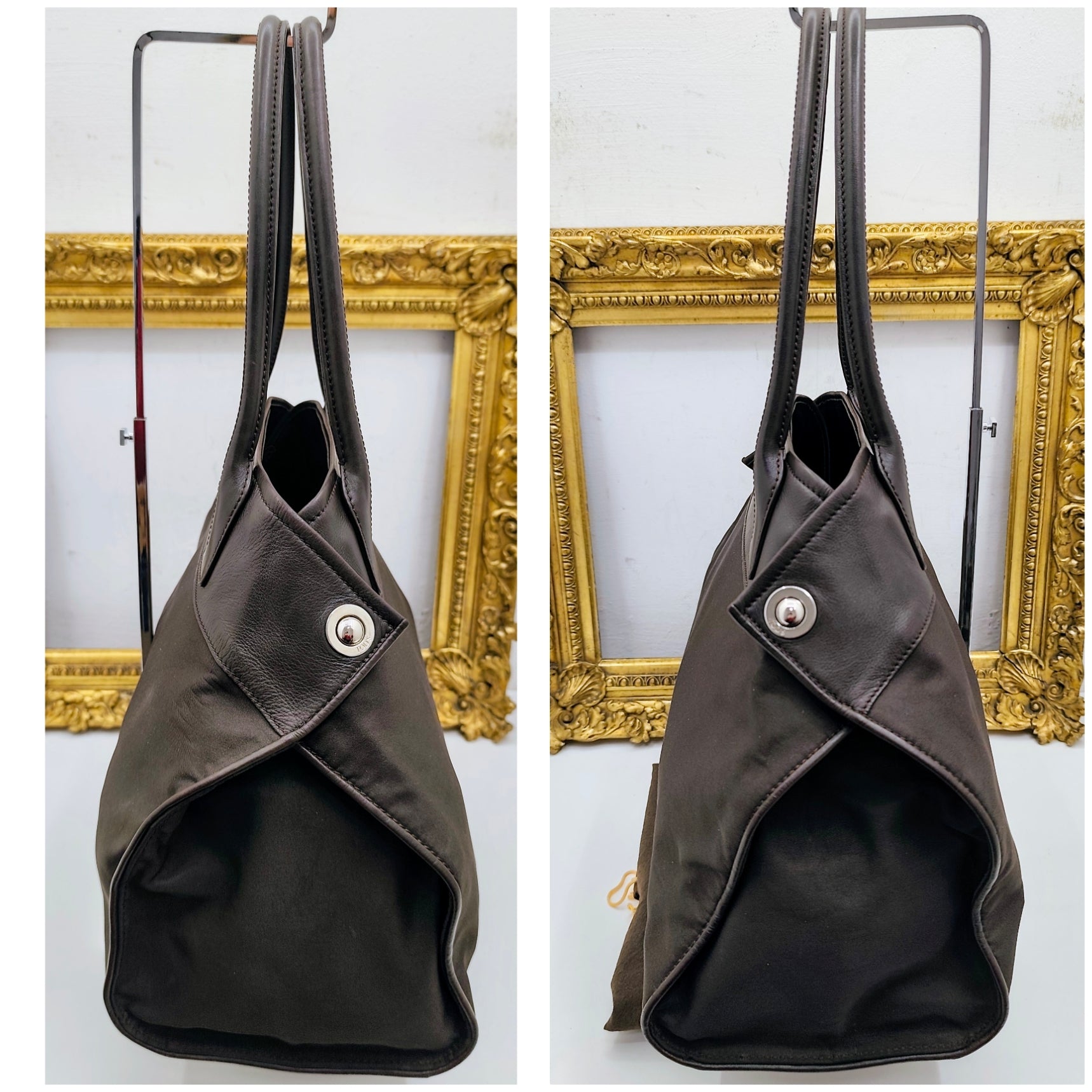 Tod’s – Borsa Shopper Grande Tessuto Tecnico e Pelle