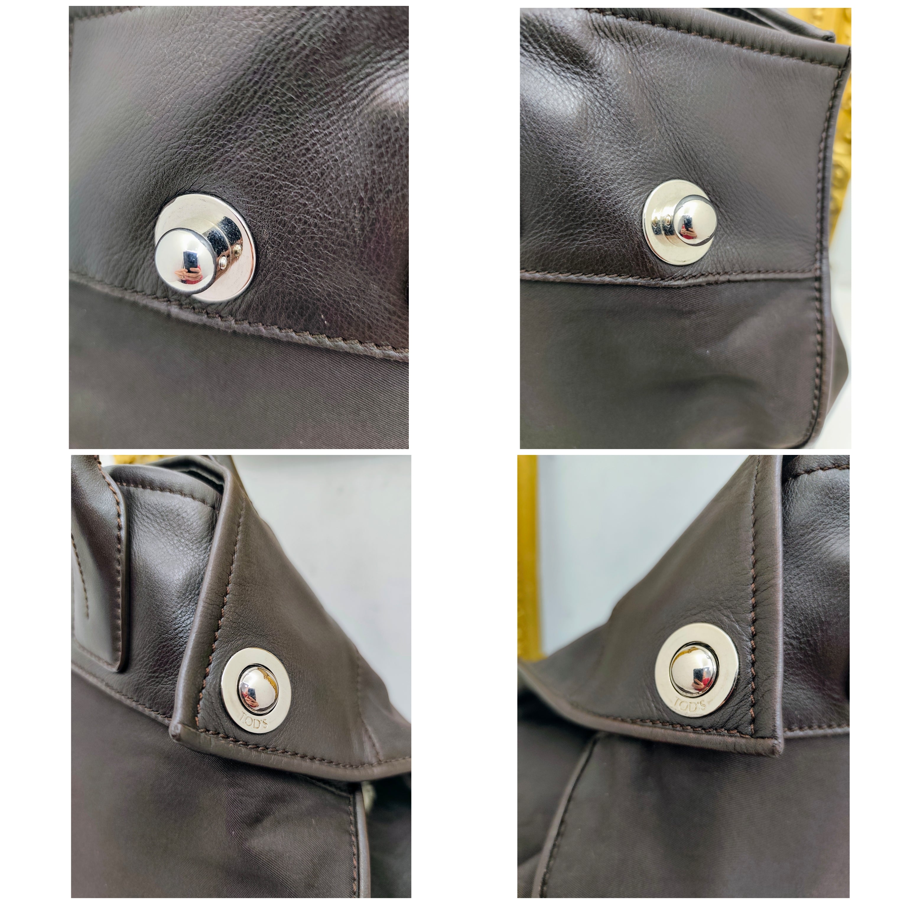 Tod’s – Borsa Shopper Grande Tessuto Tecnico e Pelle