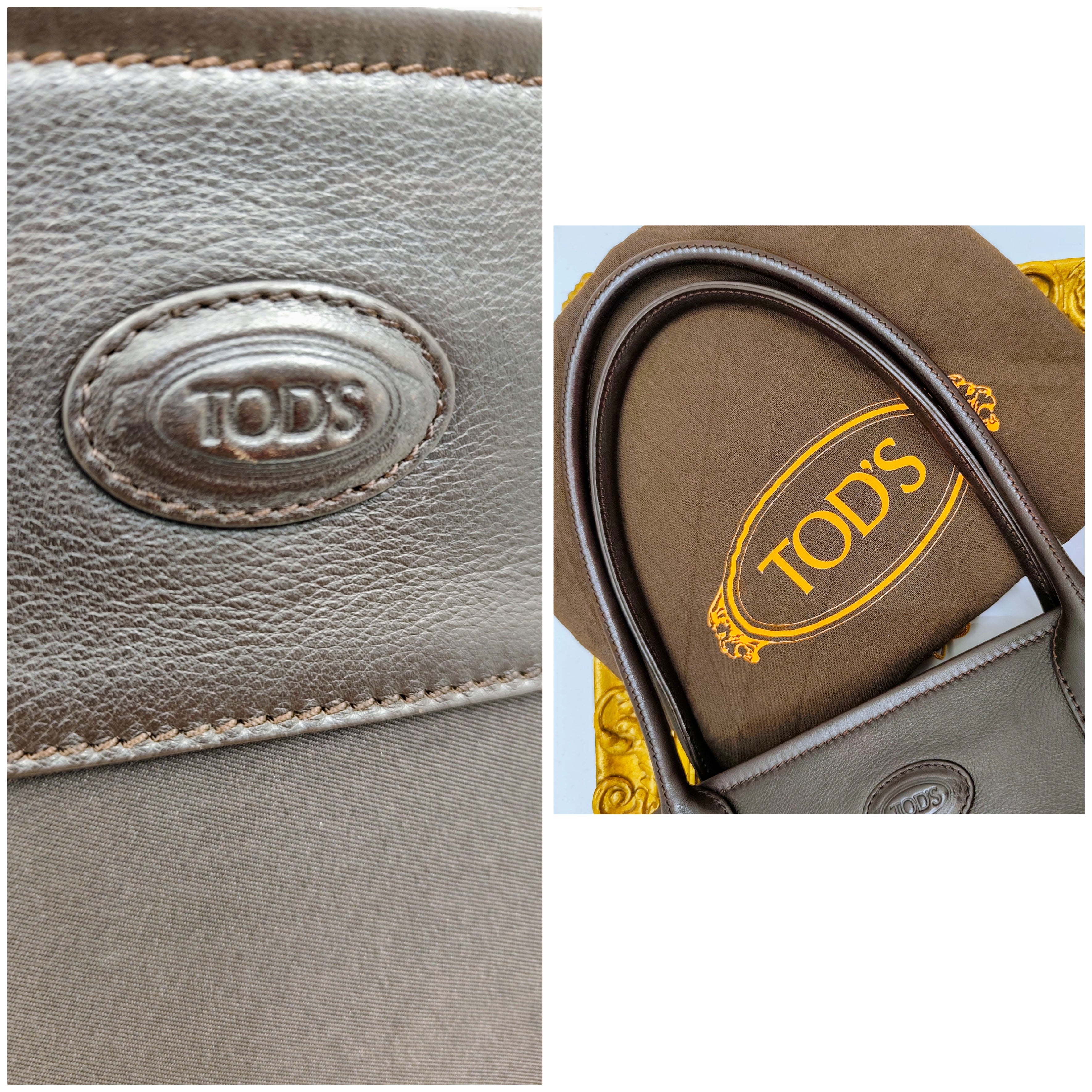 Tod’s – Borsa Shopper Grande Tessuto Tecnico e Pelle