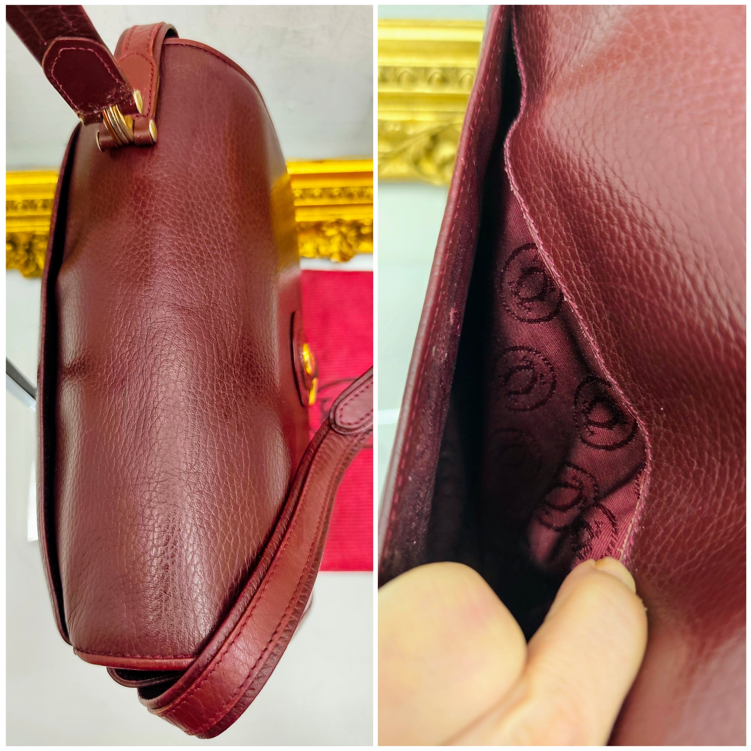 Cartier - Camera Bag a Tracolla con Charm in Pelle Vintage