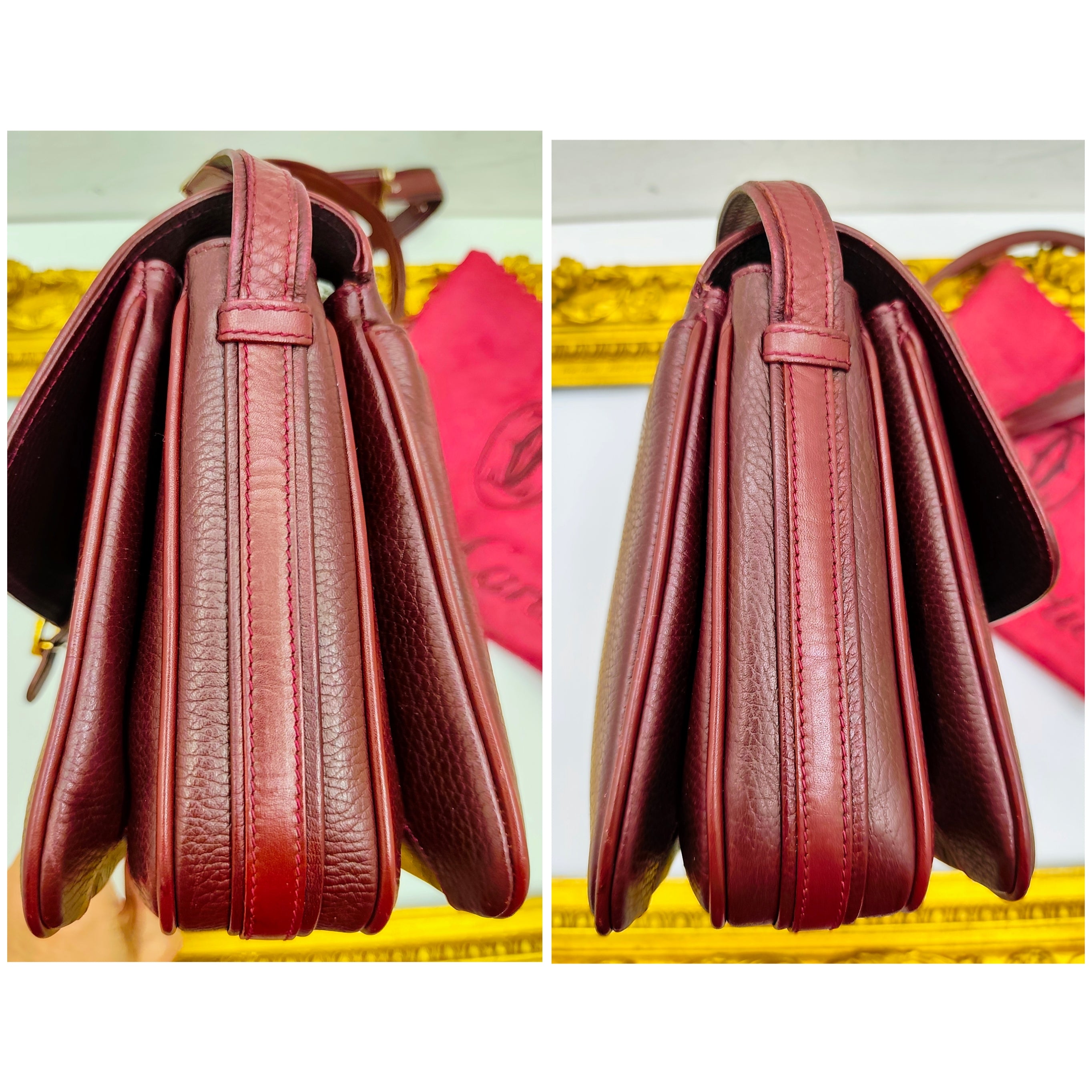 Cartier - Camera Bag a Tracolla con Charm in Pelle Vintage