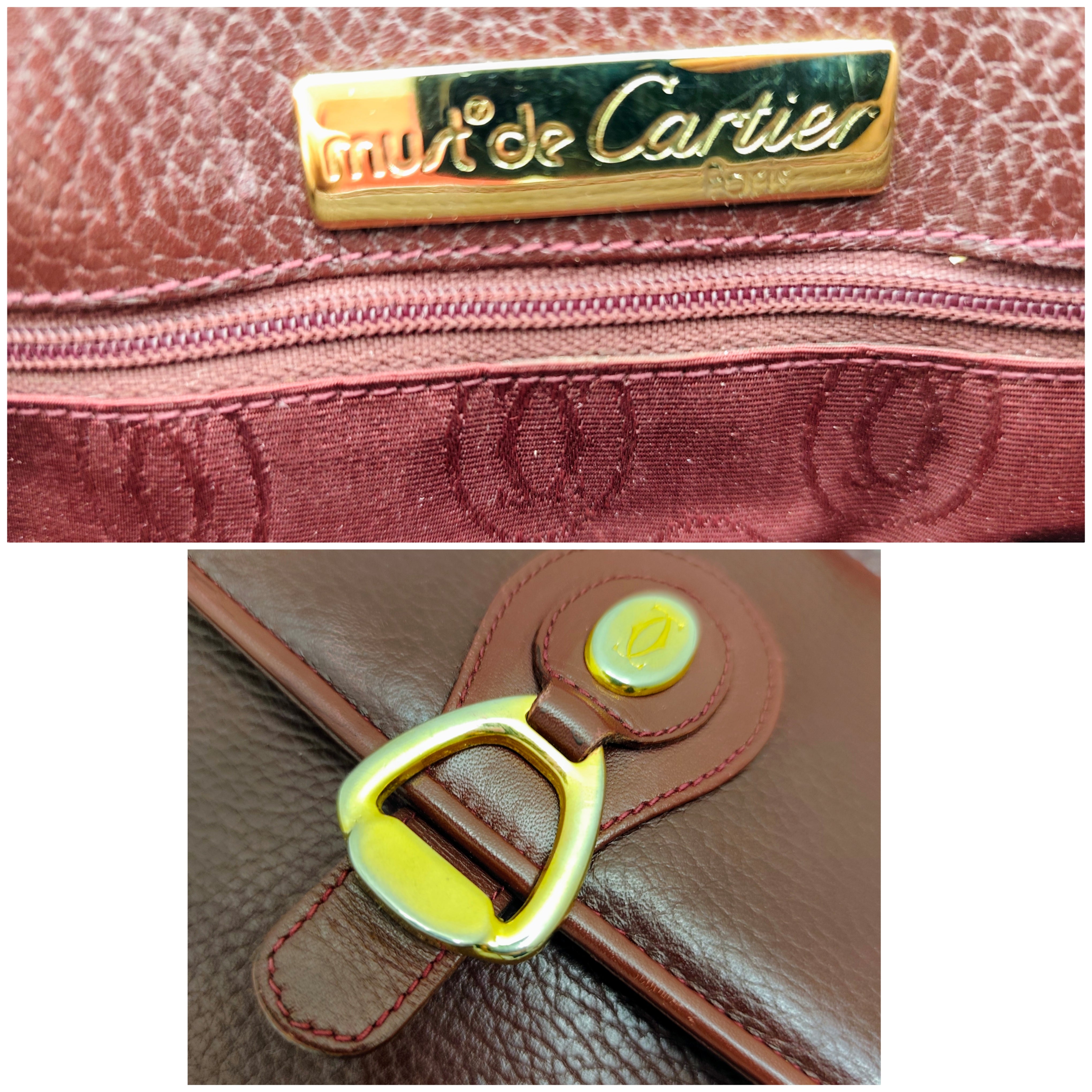Cartier - Camera Bag a Tracolla con Charm in Pelle Vintage