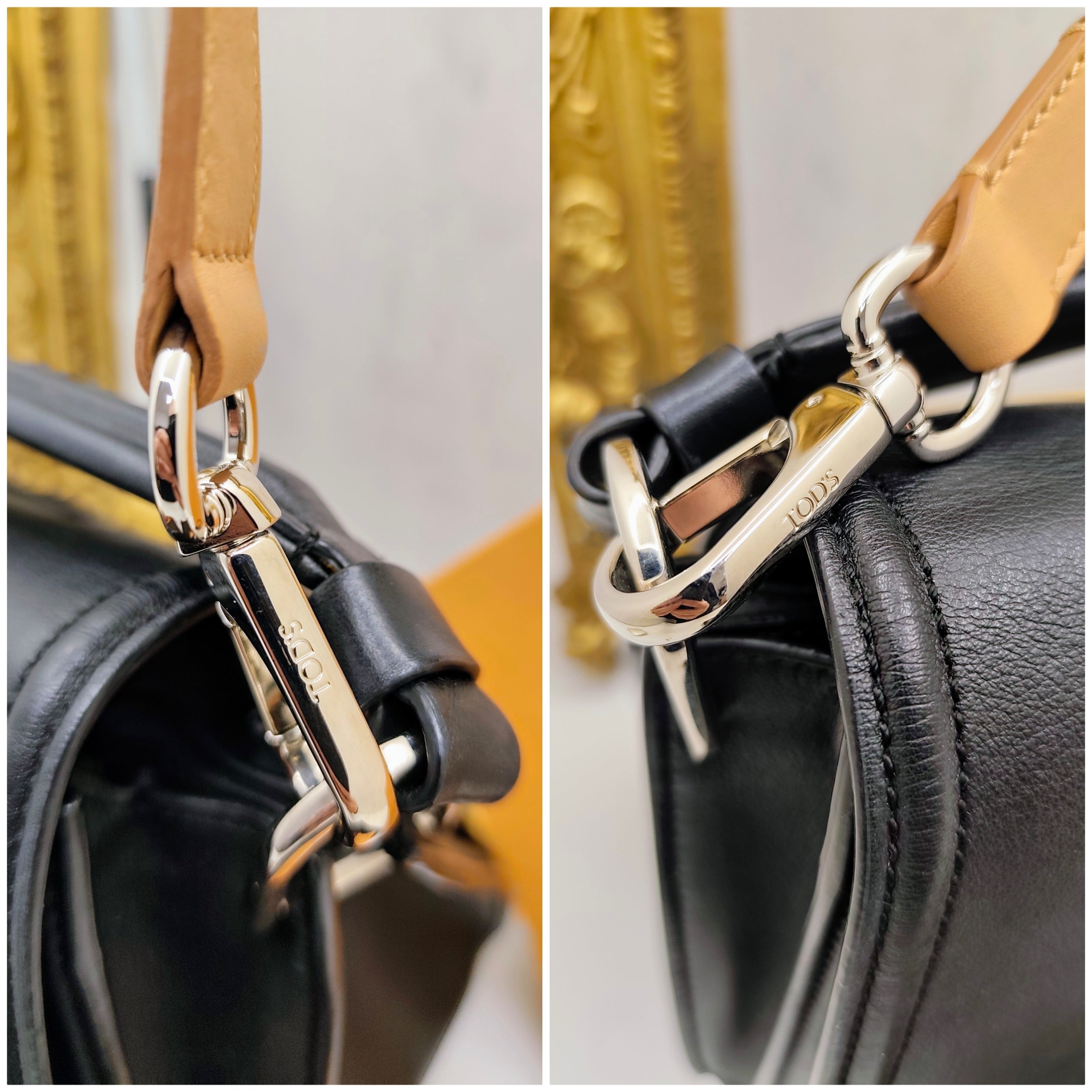 Tod’s – Borsa Tote "Double T" in Pelle Nera con tracolla