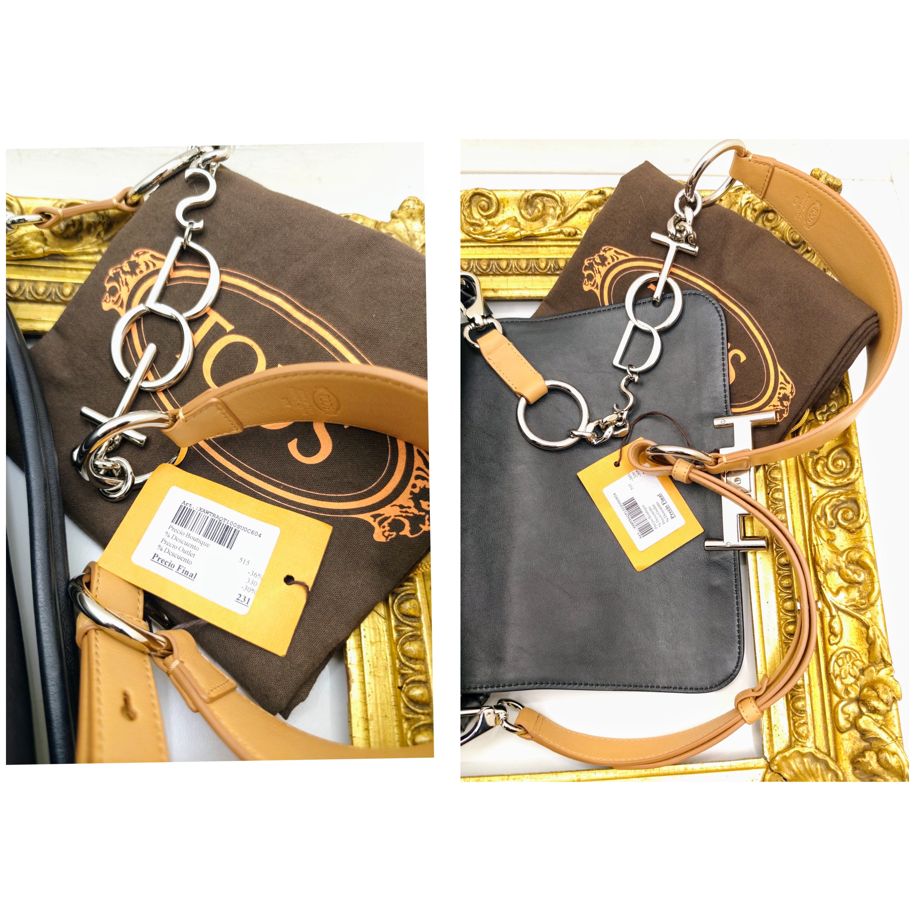 Tod’s – Borsa Tote "Double T" in Pelle Nera con tracolla