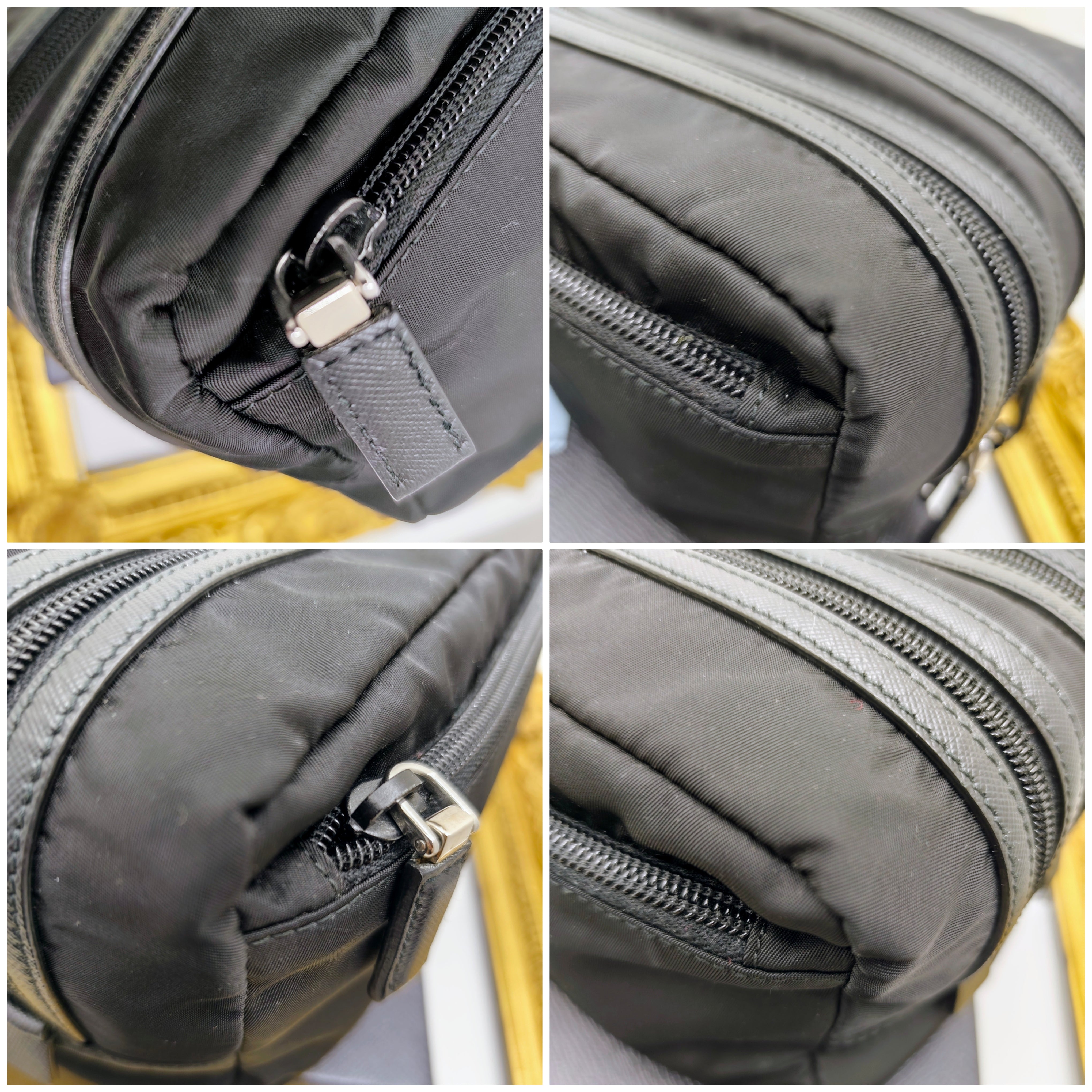 Prada - Trousse Toilette Doppia da Viaggio in Re-Nylon e Saffiano Nero