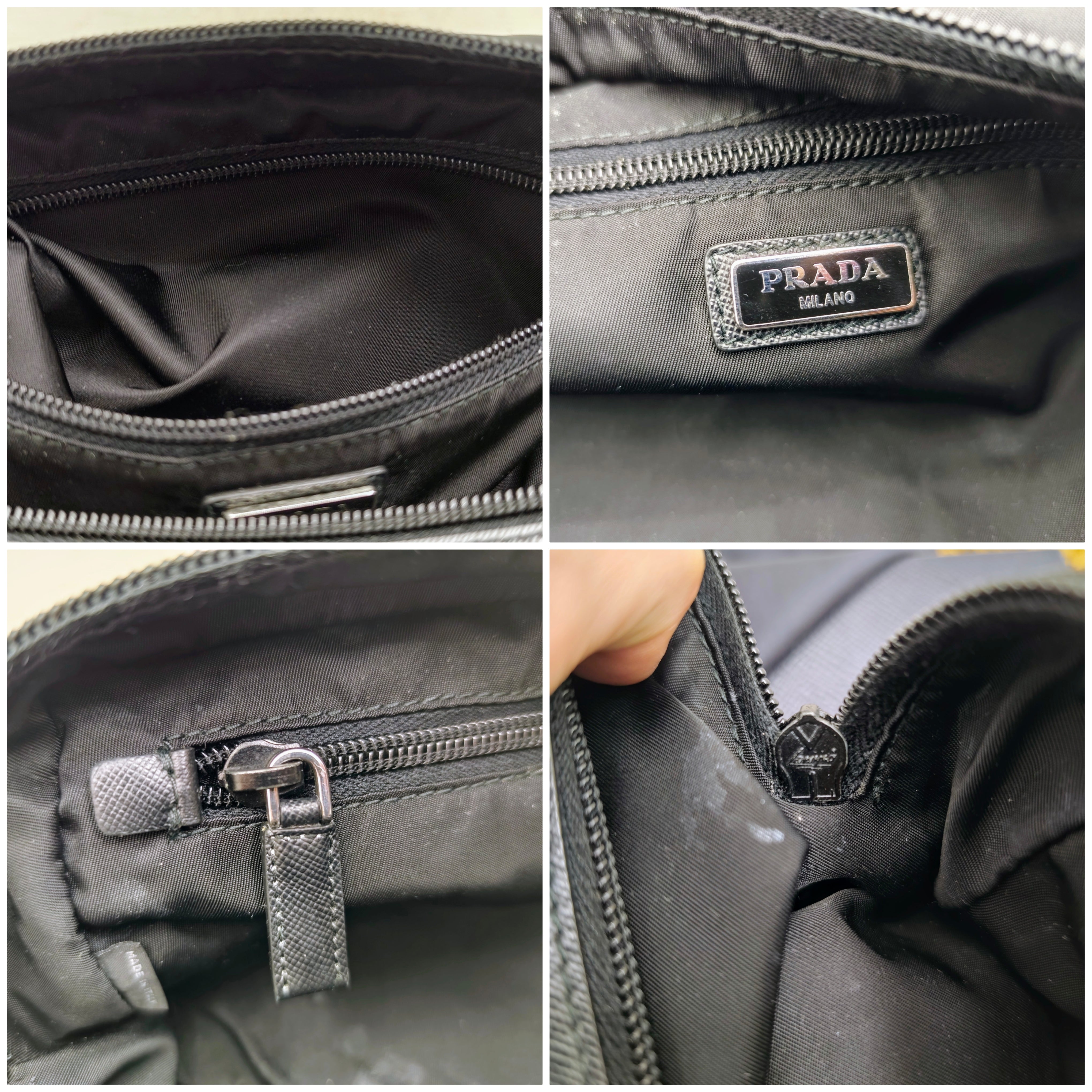 Prada - Trousse Toilette Doppia da Viaggio in Re-Nylon e Saffiano Nero