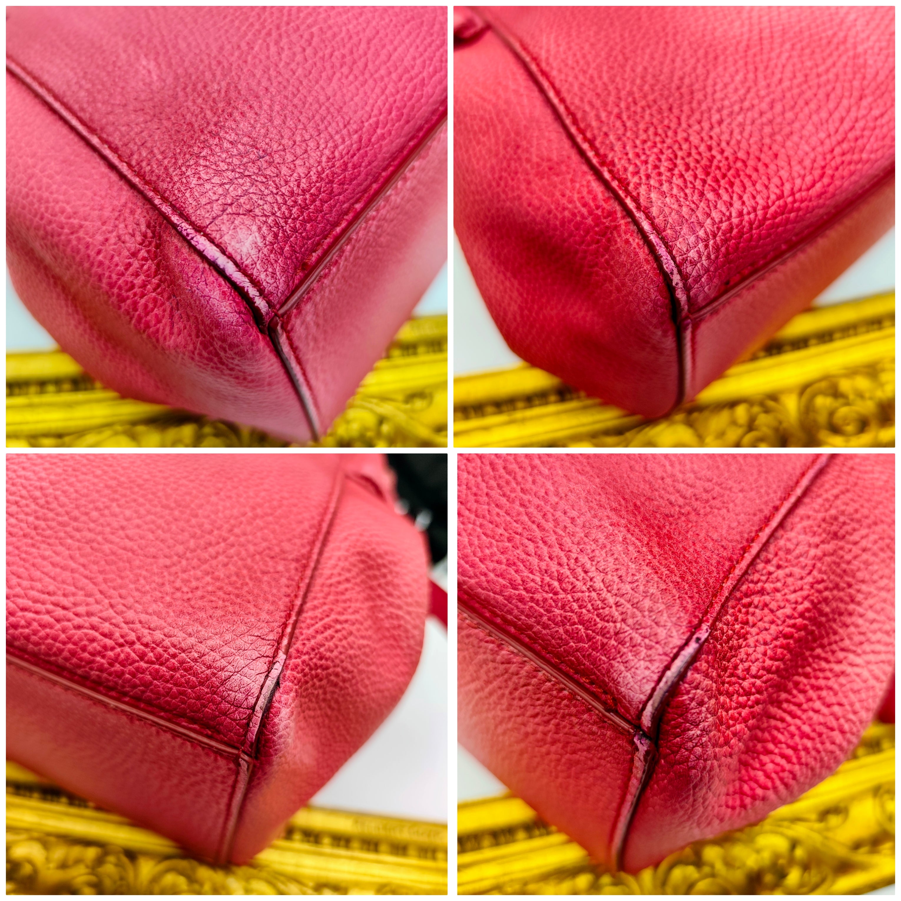 Orciani – Borsa "Fan" a Mano con Tracolla in Pelle Rosa Melange
