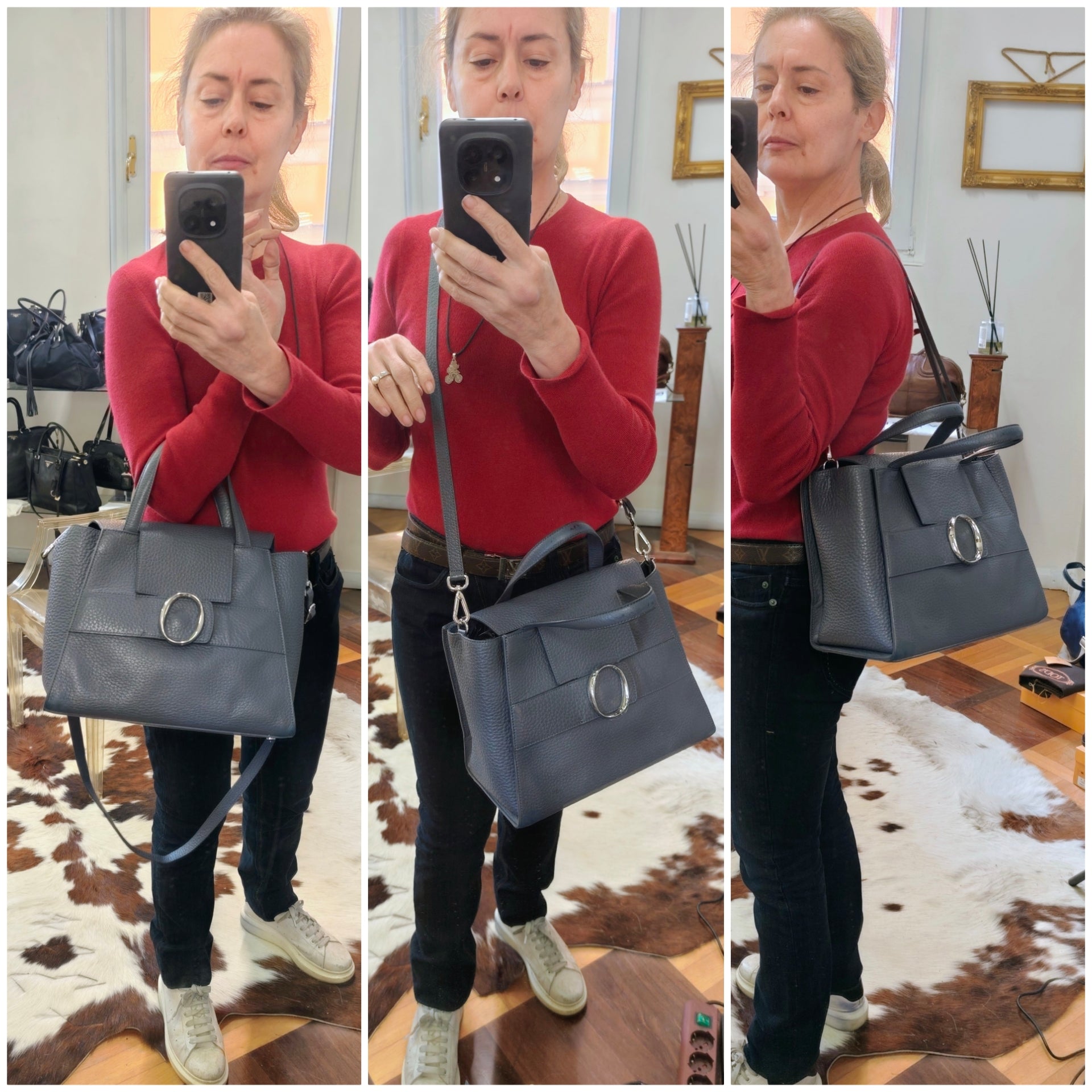 Orciani – Borsa Ofelia Media in Pelle Ottanio