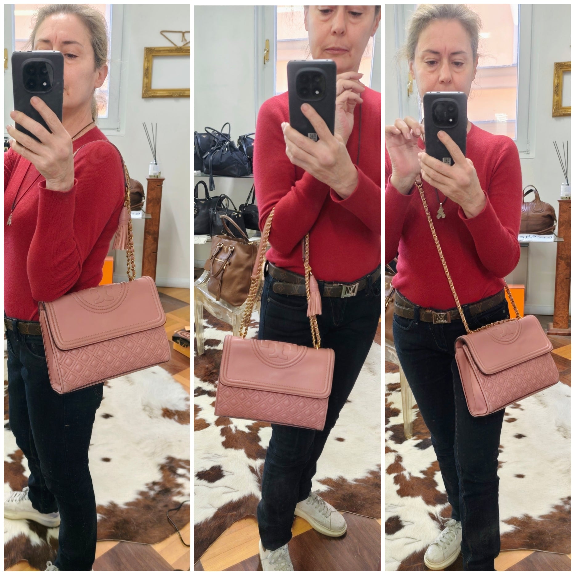 Tory Burch – Borsa Fleming in Pelle a Spalla con Tracolla