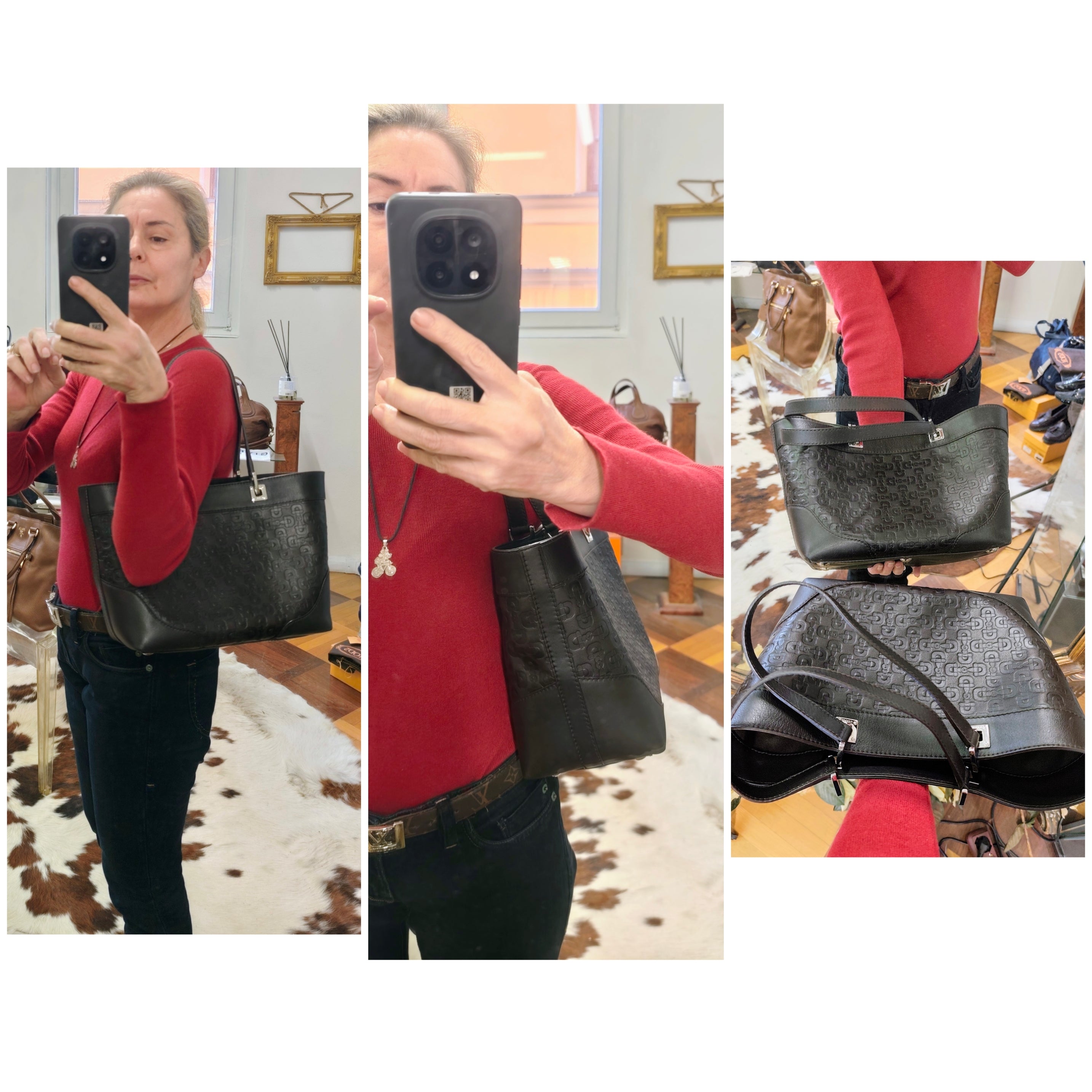 Gucci – Horsebit Tote Bag Shopping Pelle Fantasia Morsetti