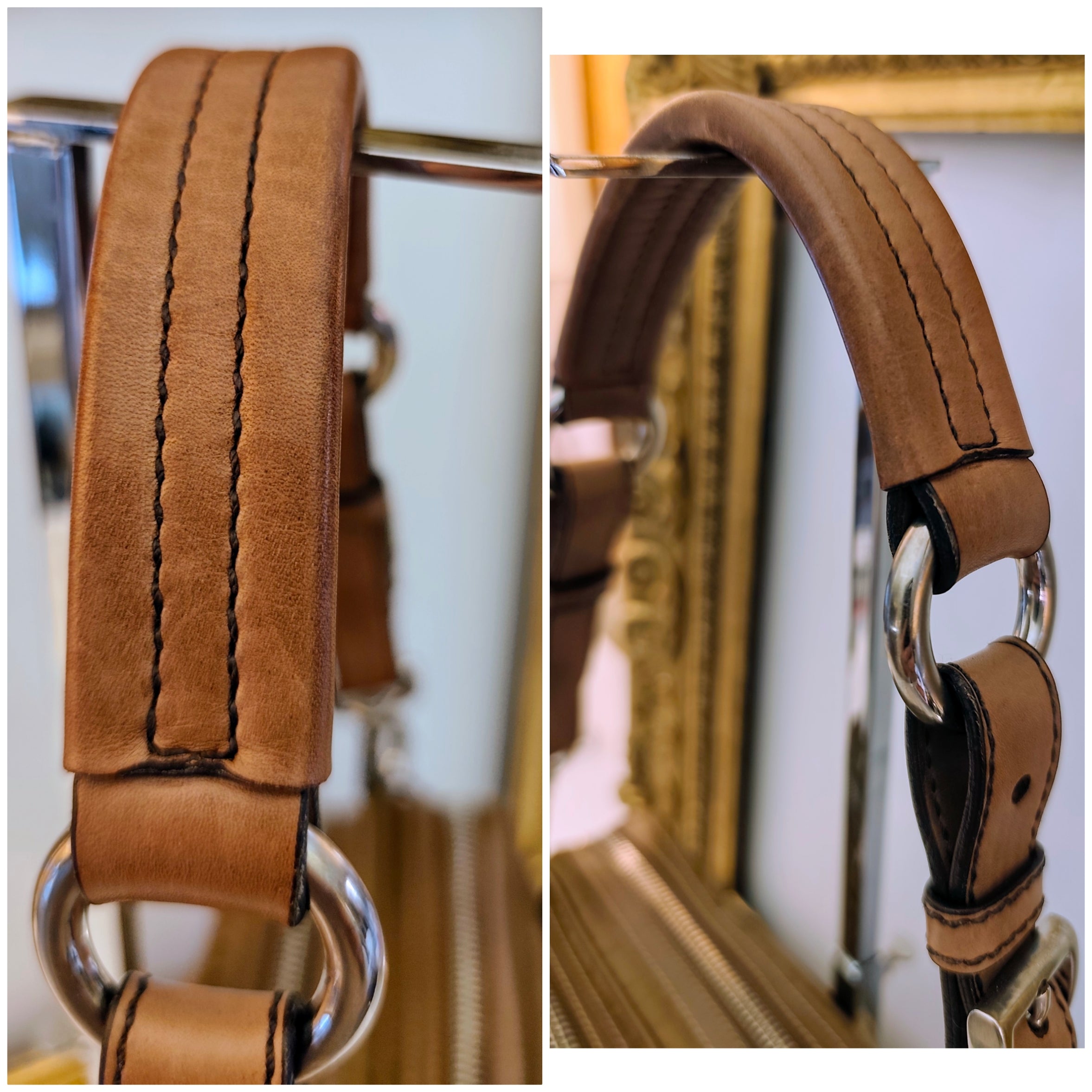 Prada - Borsetta a Spalla o Pochette in tessuto e pelle Cognac