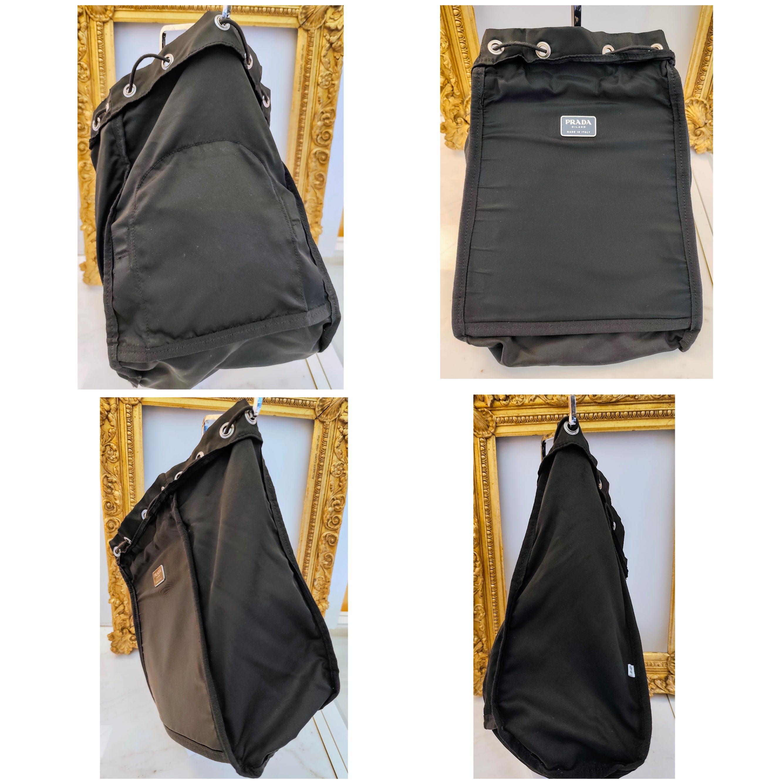 PRADA – Zaino Compatto Unisex Re-Nylon Nero Mod.nuovo