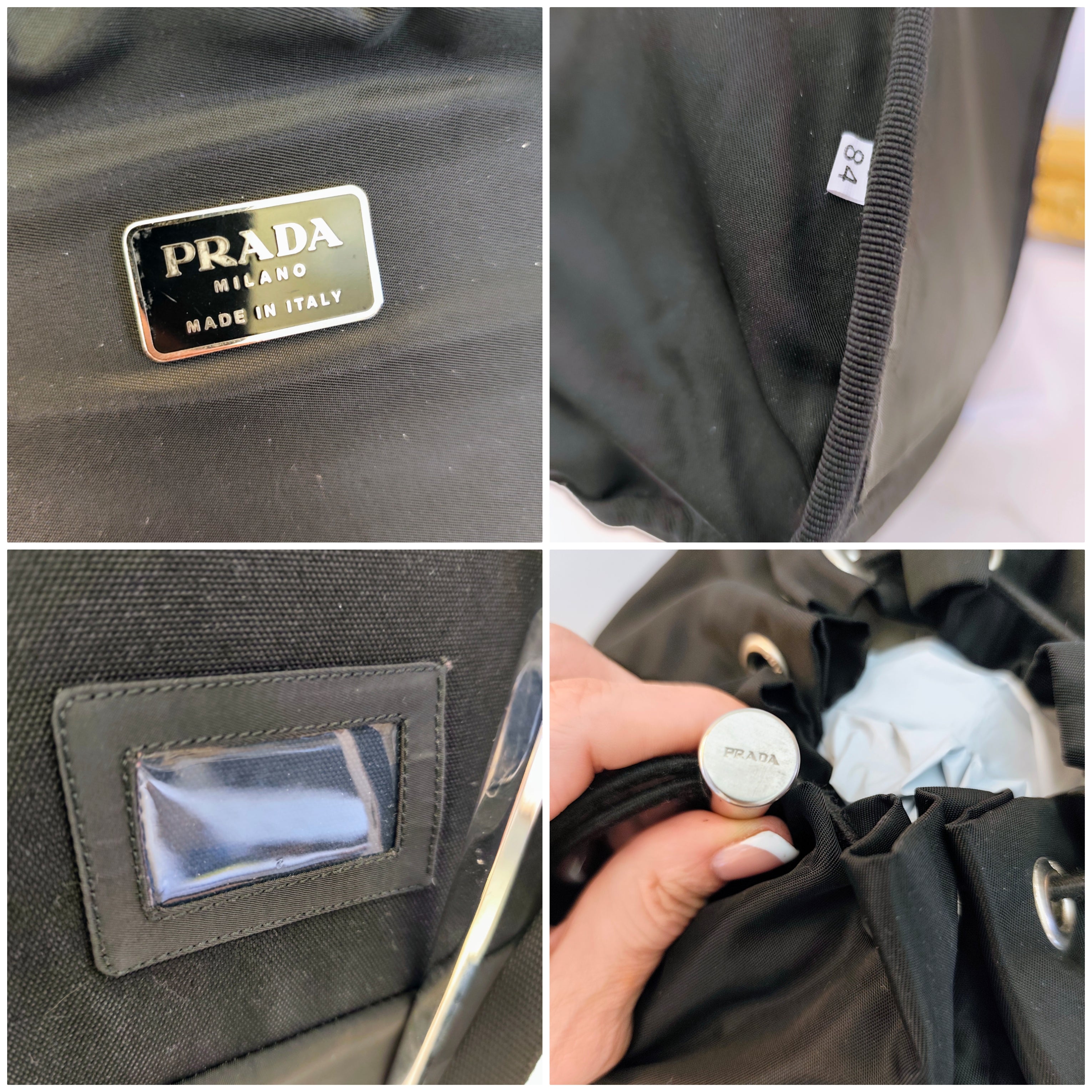 PRADA – Zaino Compatto Unisex Re-Nylon Nero Mod.nuovo