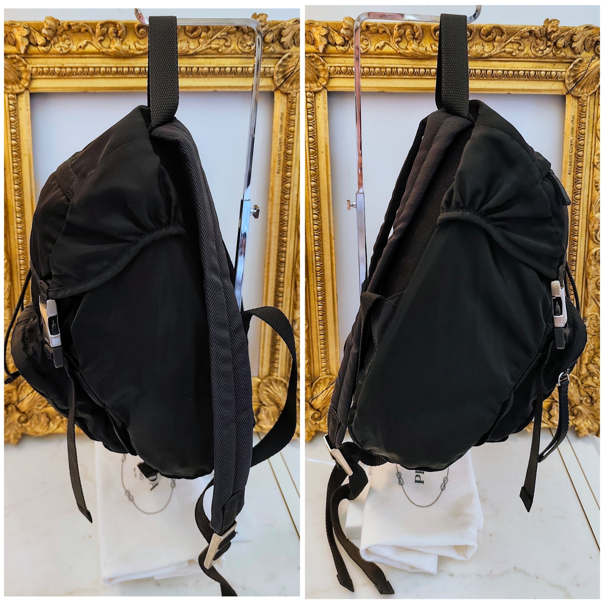 PRADA – Zaino Compatto Unisex Re-Nylon Nero Mod.nuovo