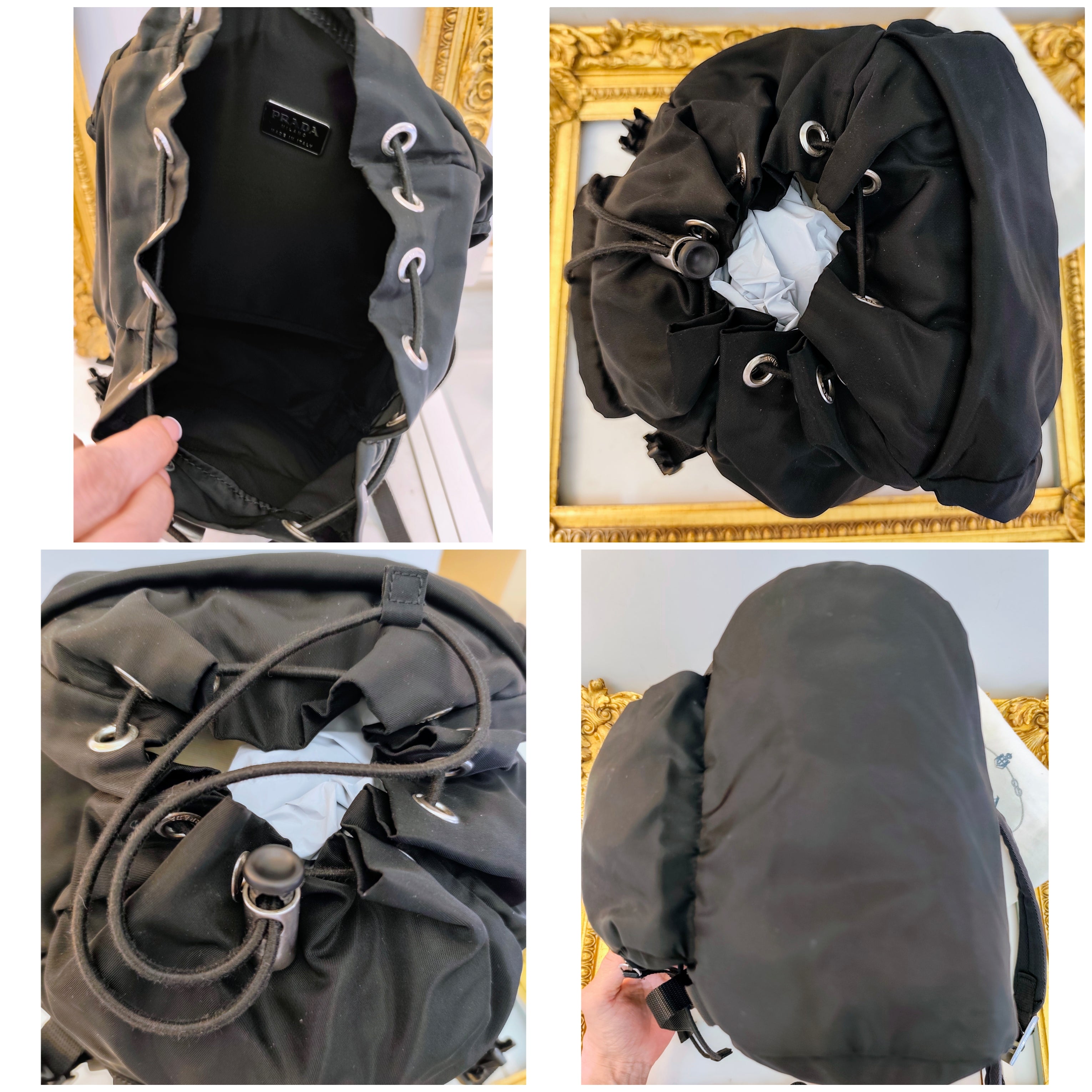 PRADA – Zaino Compatto Unisex Re-Nylon Nero Mod.nuovo