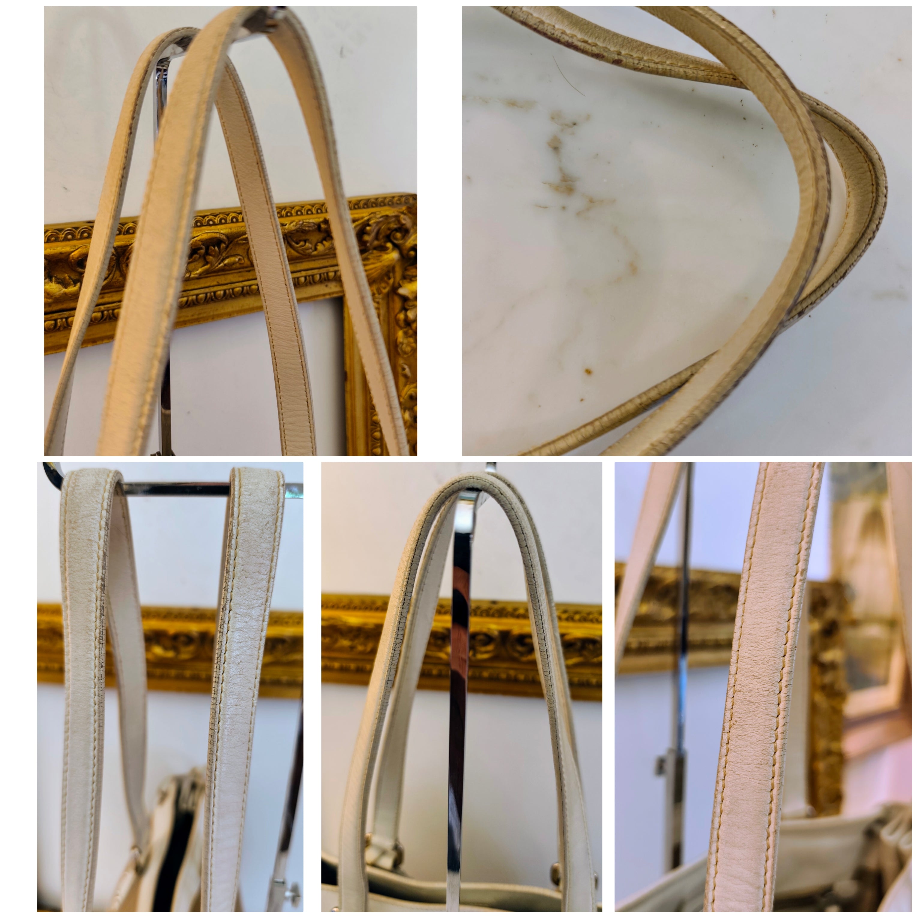 Prada - Tote Bag a Spalla Jacquard Tessuto e pelle