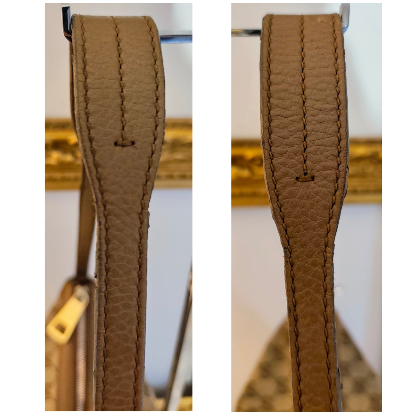 Gucci – Bree Shopper Hobo Tessuto “GG” Beige e Pelle cammello