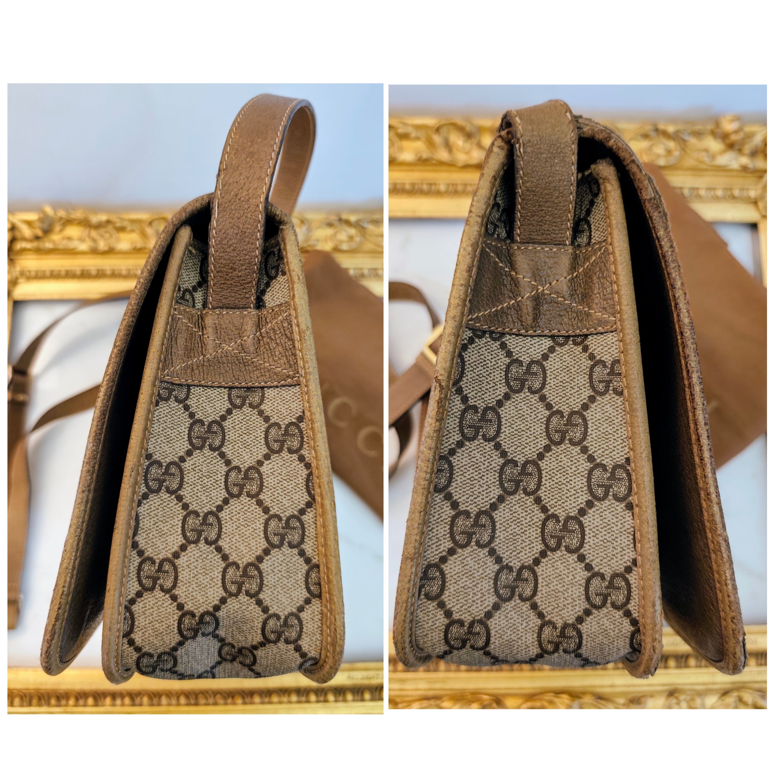 Gucci – Ophidia Camera Bag Postina a Tracolla in Pelle Vintage
