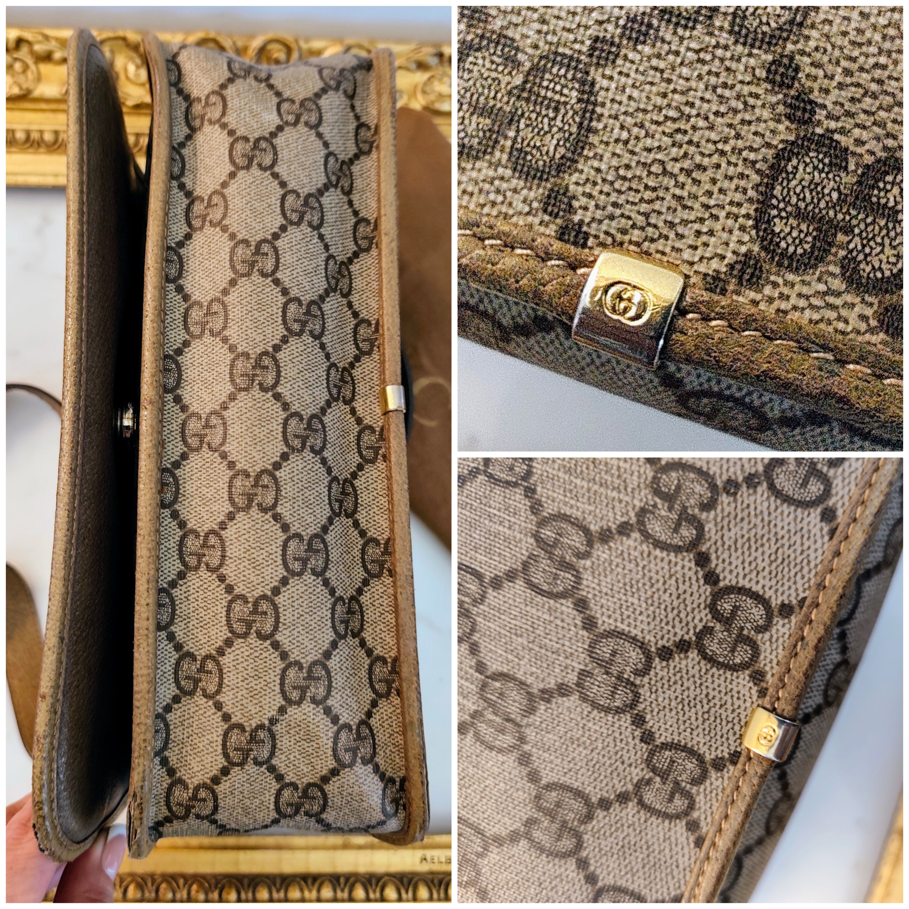 Gucci – Ophidia Camera Bag Postina a Tracolla in Pelle Vintage