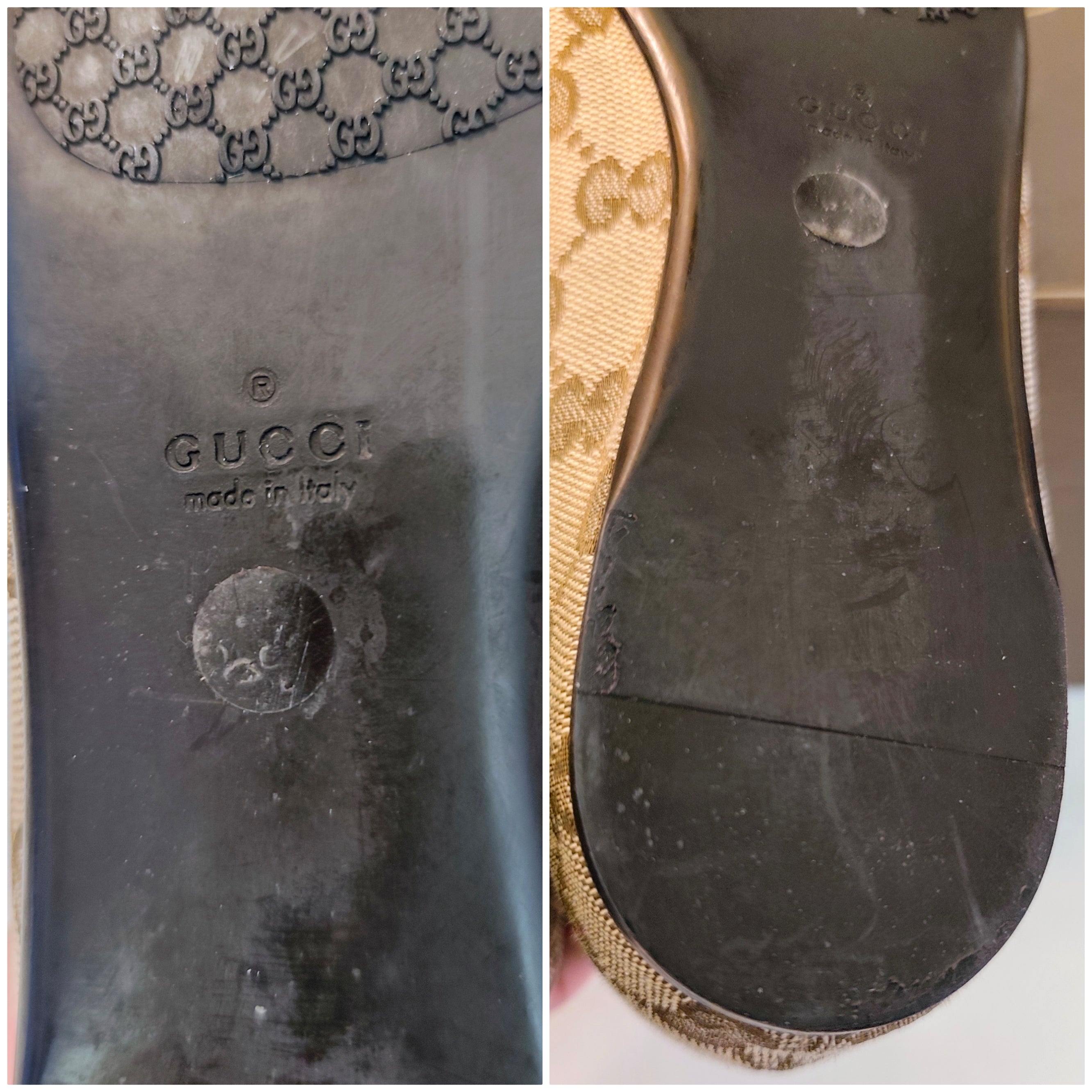 Gucci – Ballerine Tessuto “GG” Beige Fiocchi e Charm Bamboo