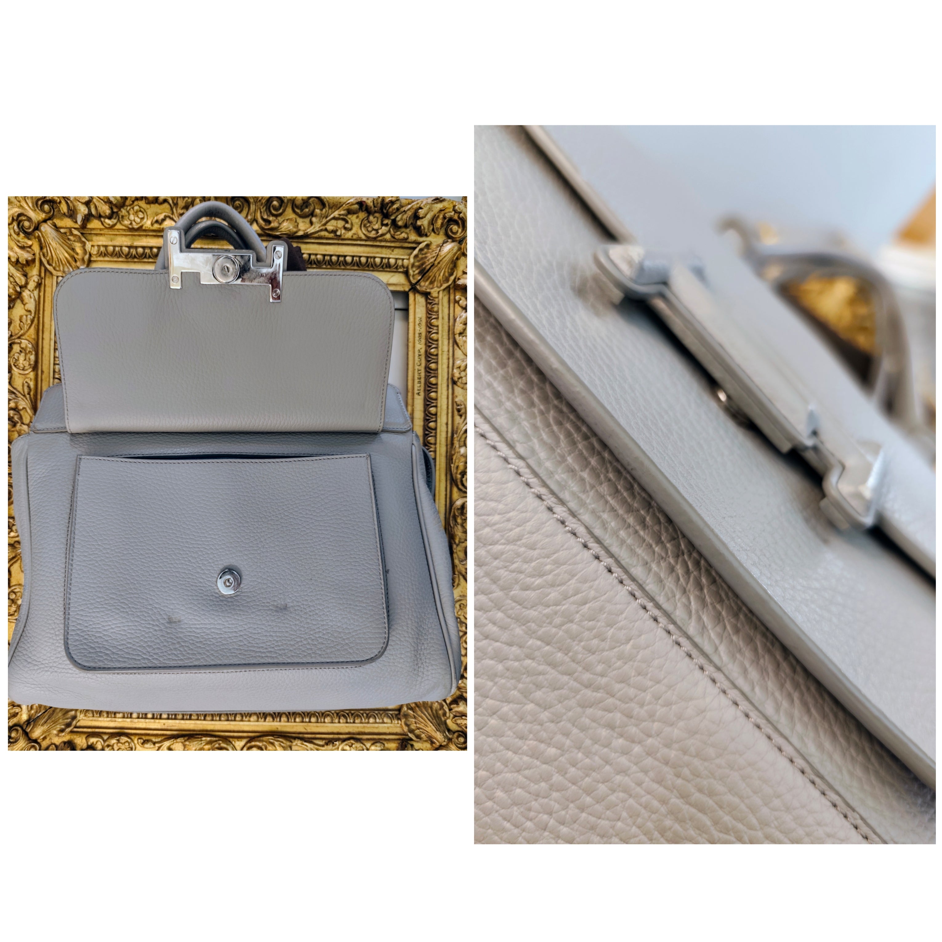 Tod’s – Borsa “Double T” Pelle Azzurro Polvere
