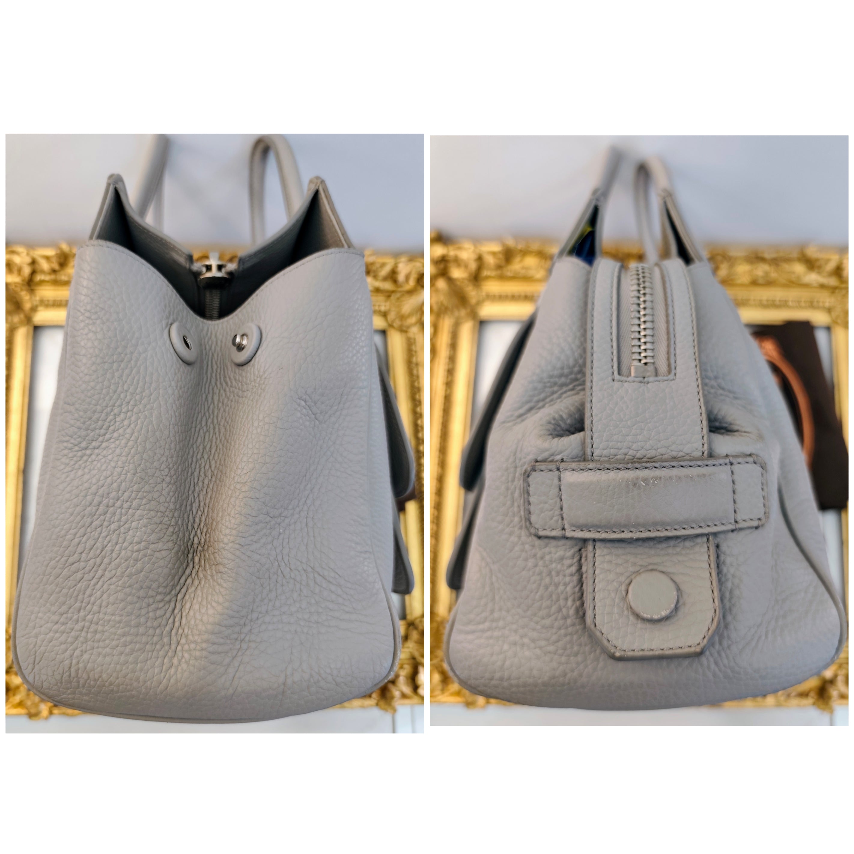 Tod’s – Borsa “Double T” Pelle Azzurro Polvere