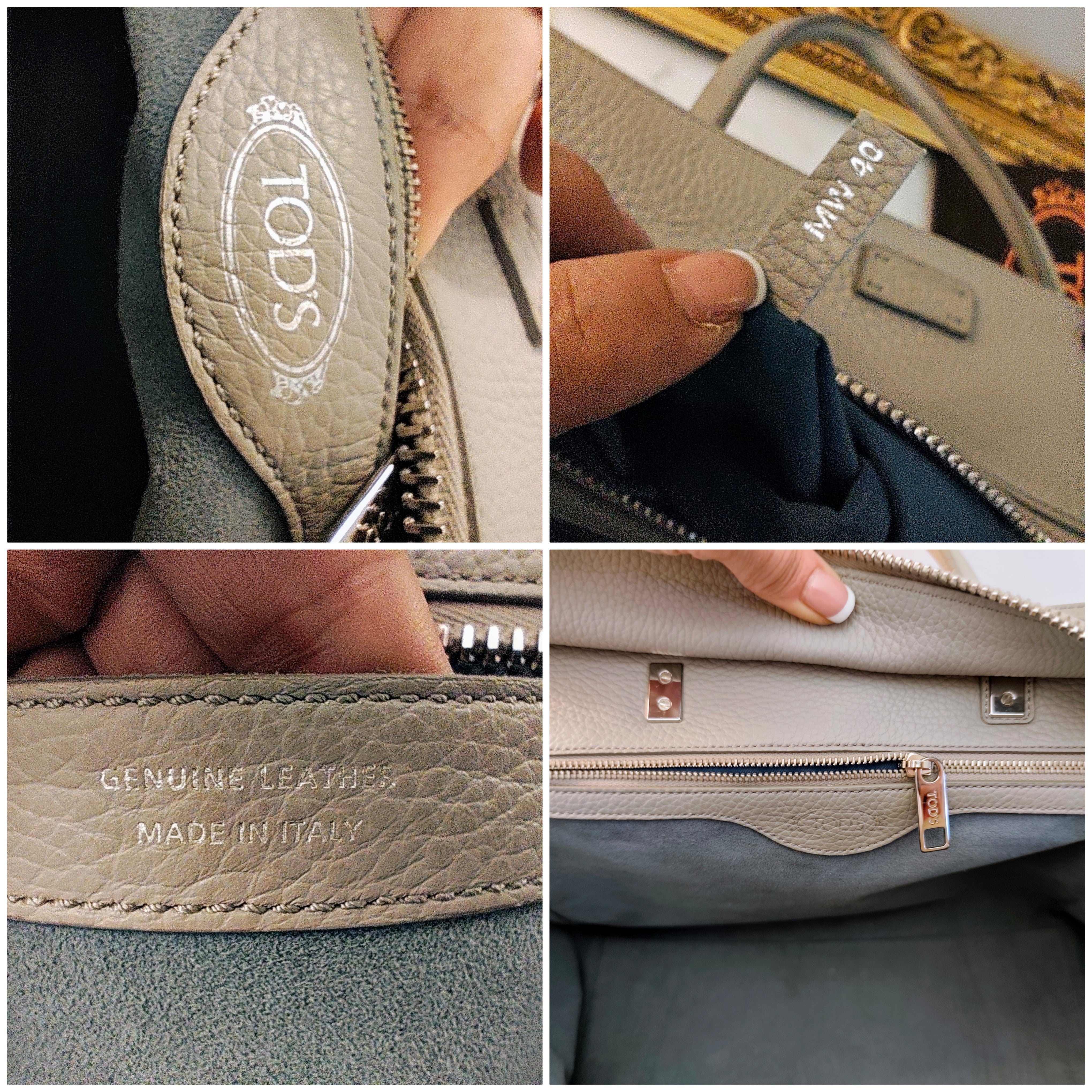 Tod’s – Borsa “Double T” Pelle Azzurro Polvere