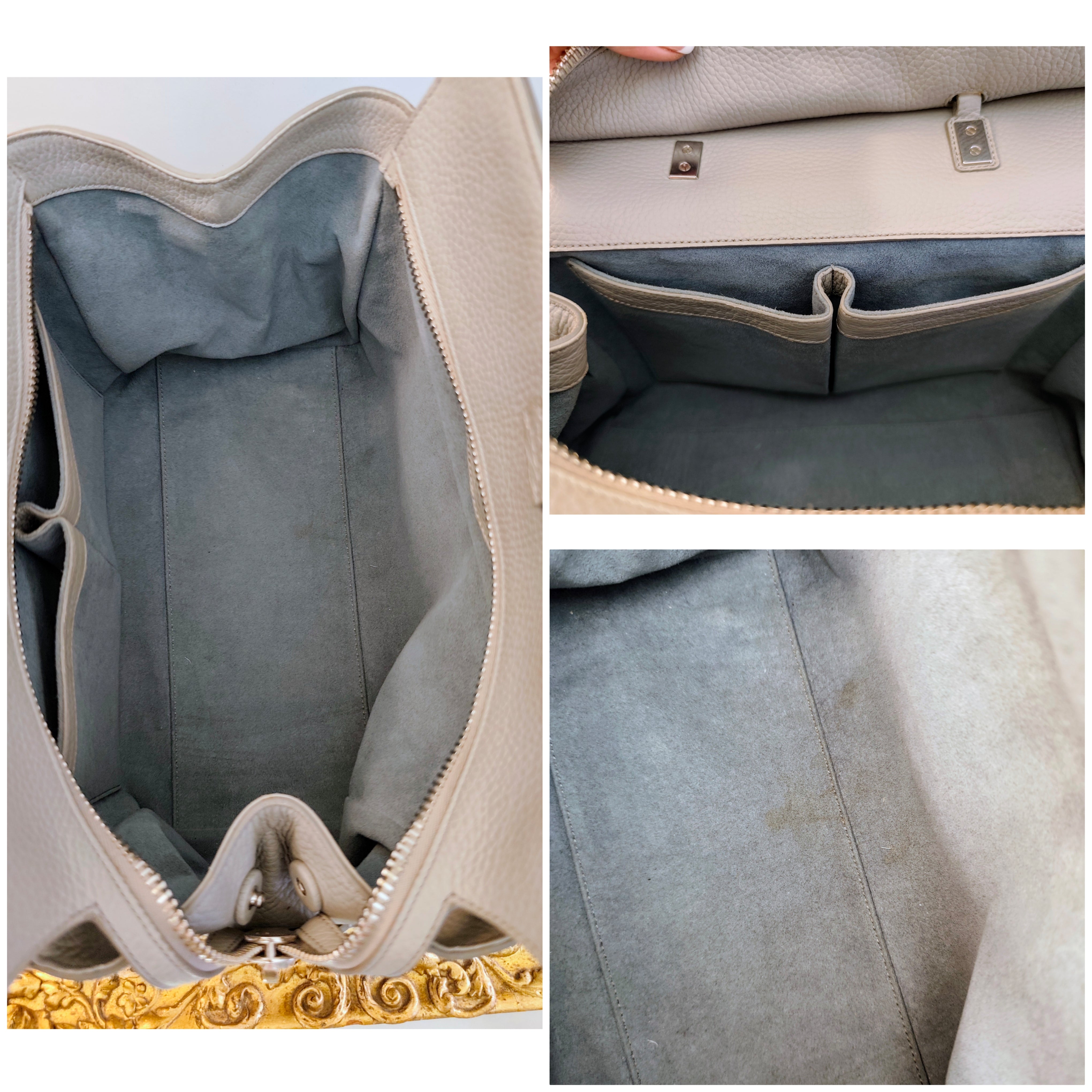 Tod’s – Borsa “Double T” Pelle Azzurro Polvere