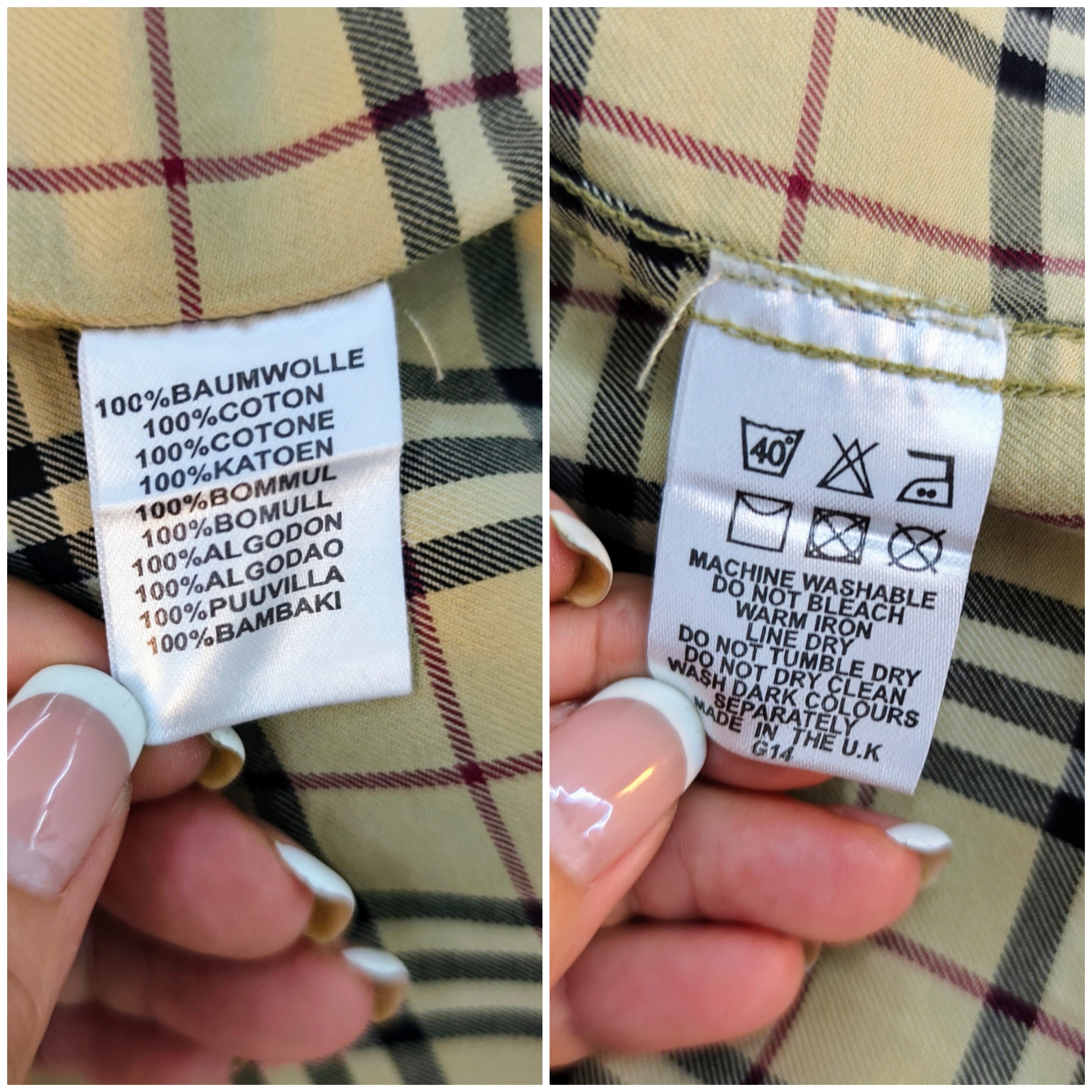 Burberry – Camicia Button Down Unisex Check (Made in England)