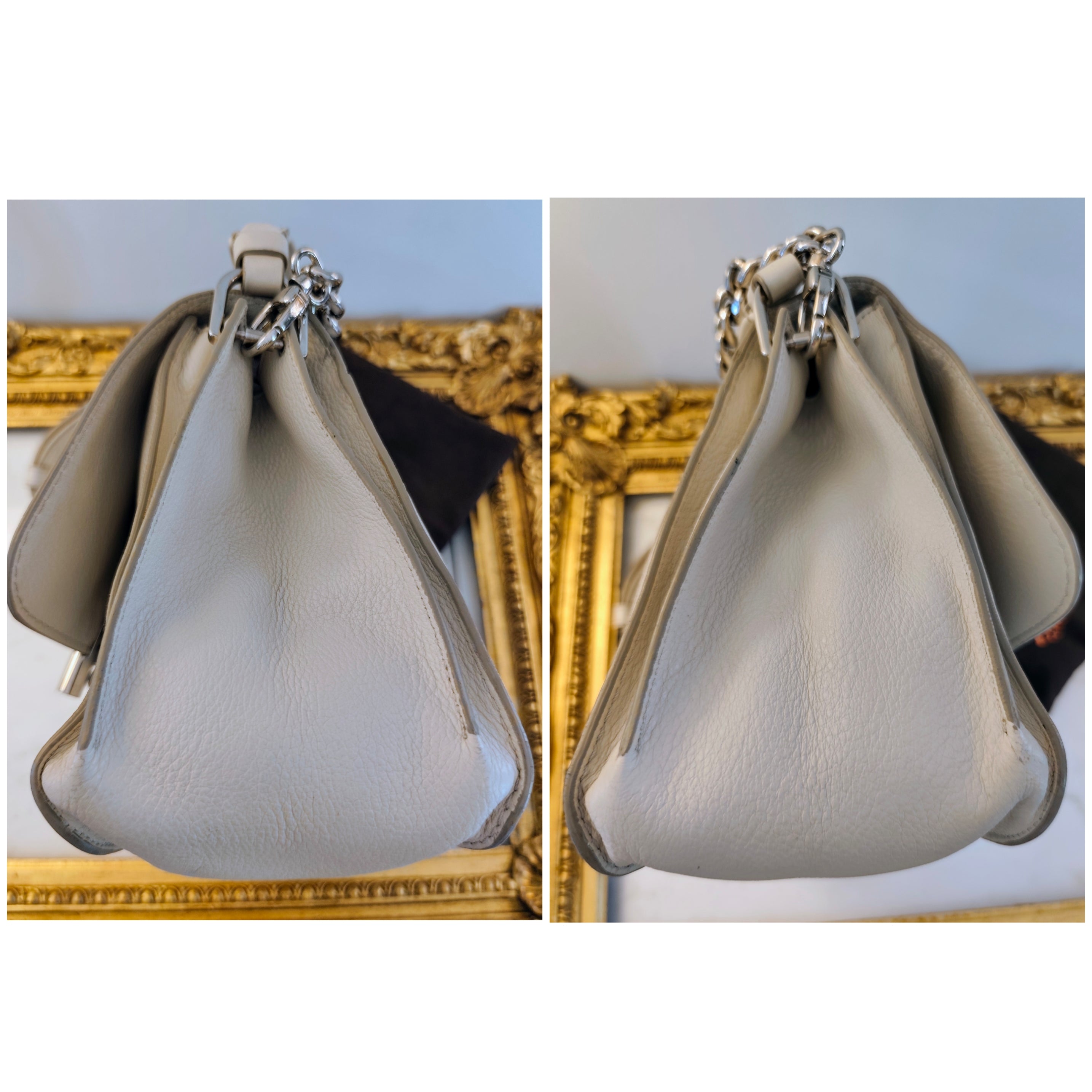 Tod’s – Tote Bag "Double T" a Spalla in Pelle Avorio