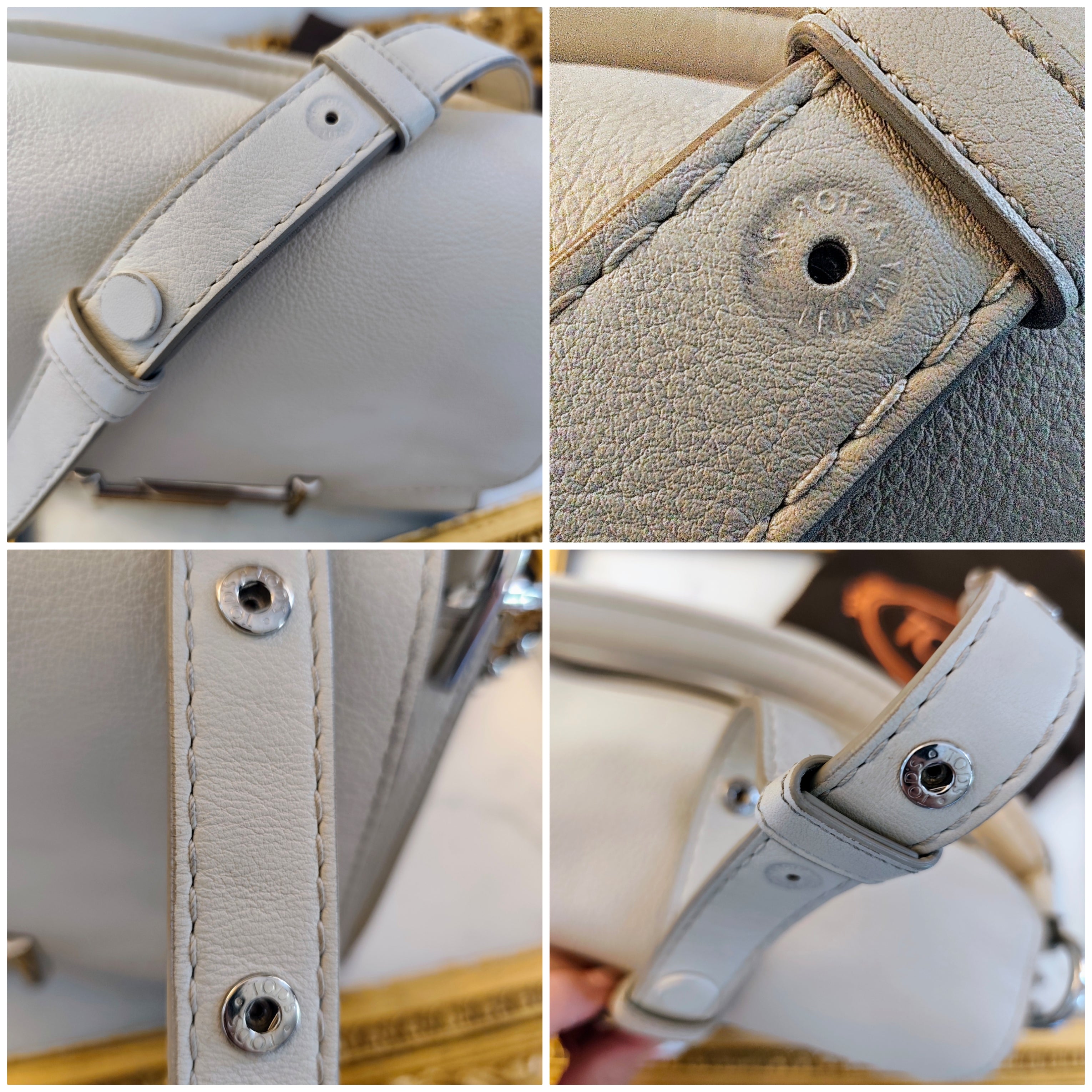 Tod’s – Tote Bag "Double T" a Spalla in Pelle Avorio