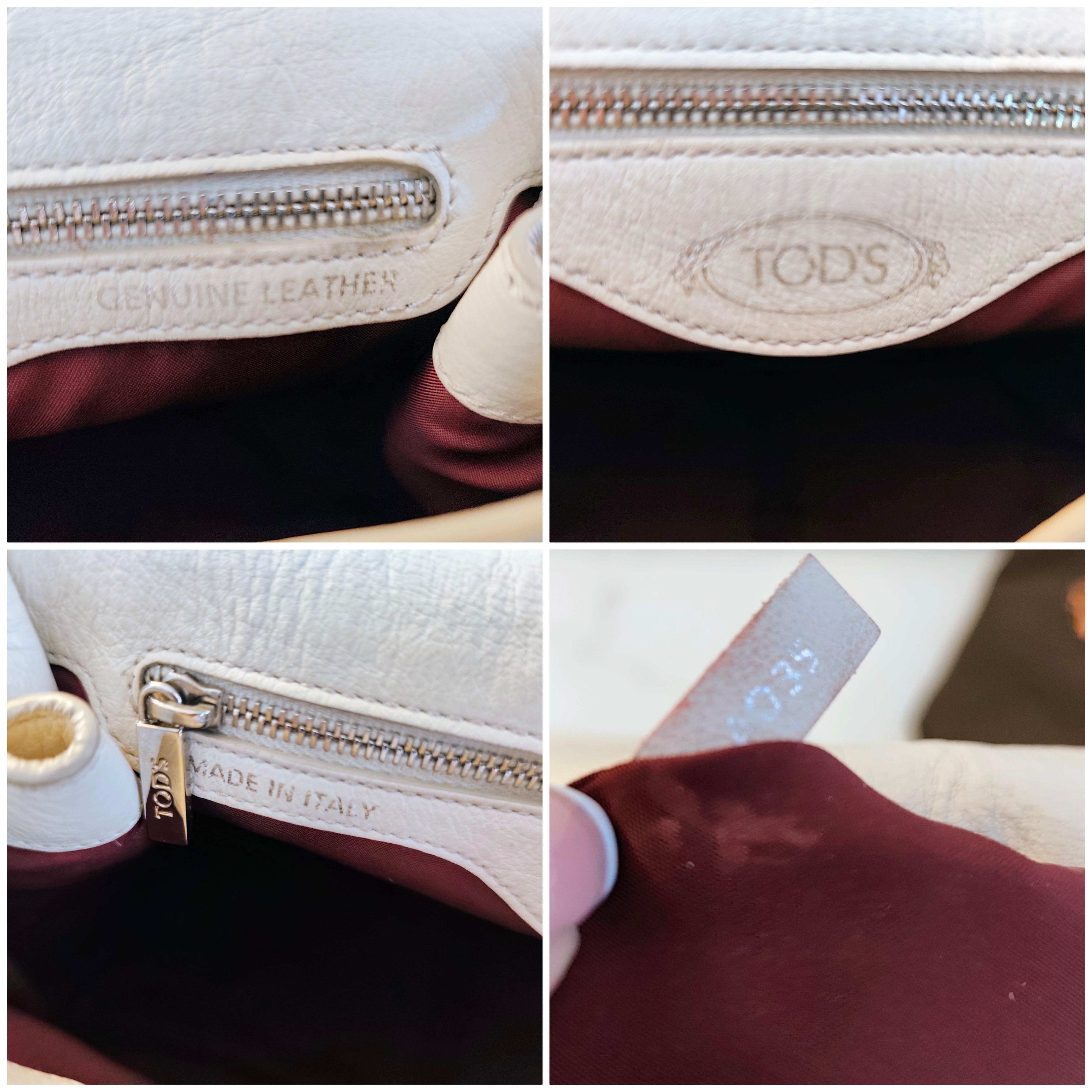 Tod’s – Tote Bag "Double T" a Spalla in Pelle Avorio