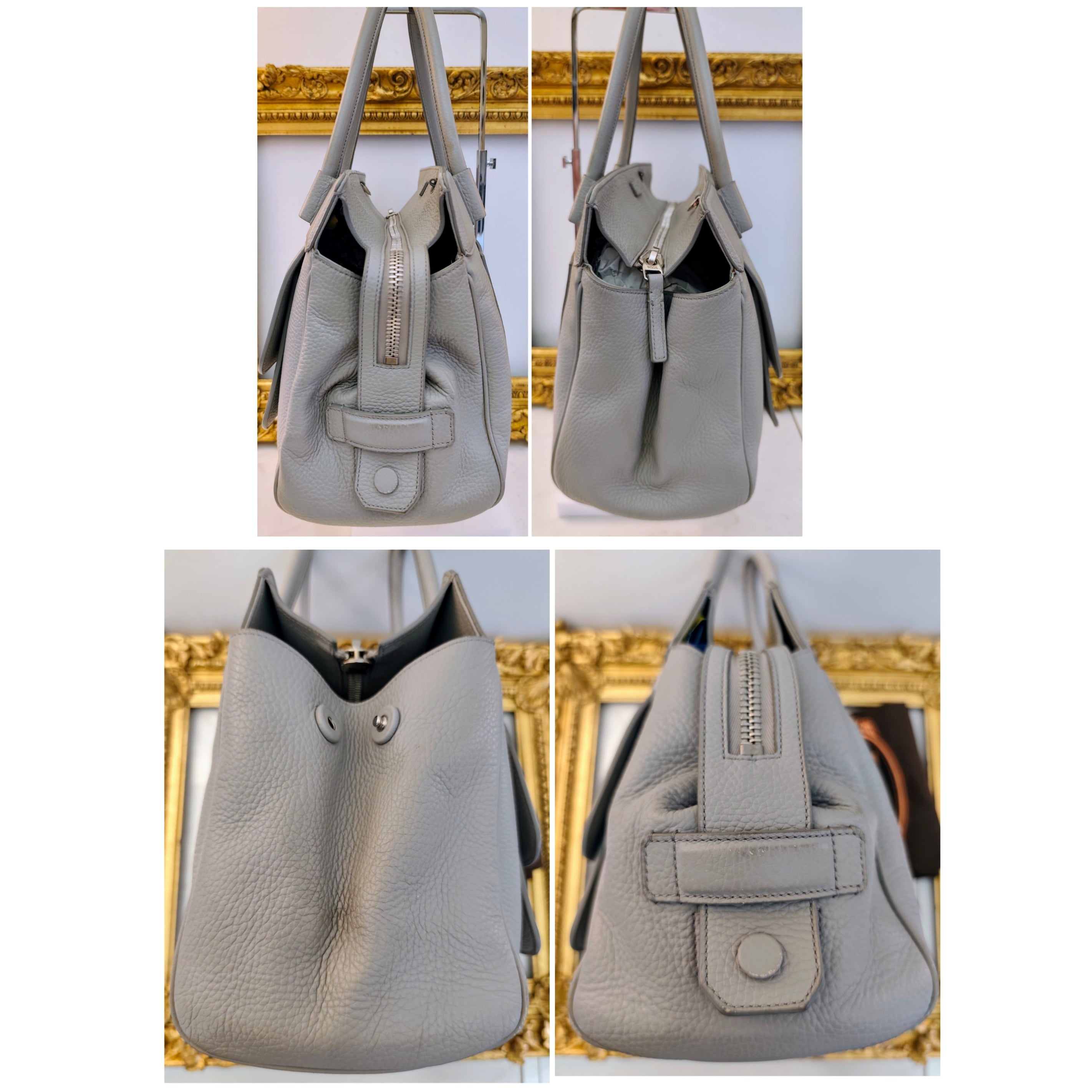 Tod’s – Borsa “Double T” Pelle Azzurro Polvere