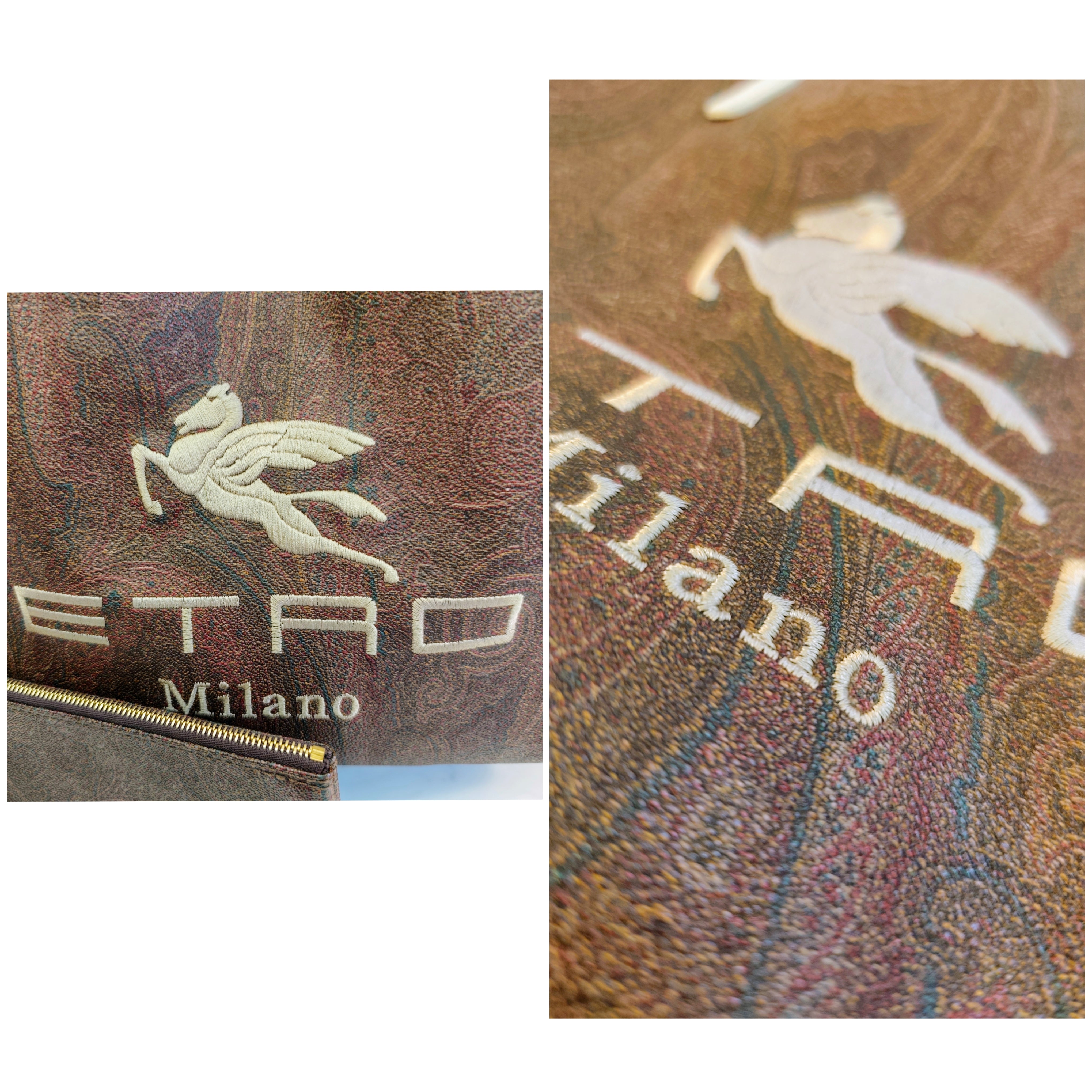 Etro – Borsa Shopper Tote Pegaso Paisley Jacquard Multicolor