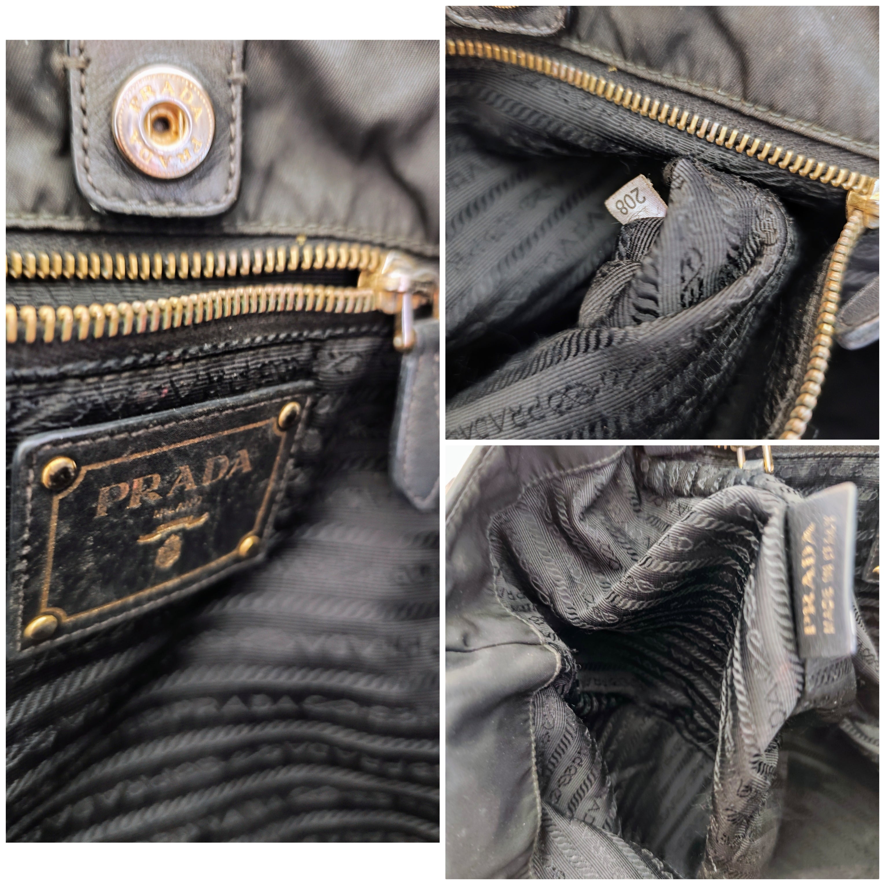 Prada - Borsa Hobo Shopper Re-Nylon Nero e Pelle Espandibile