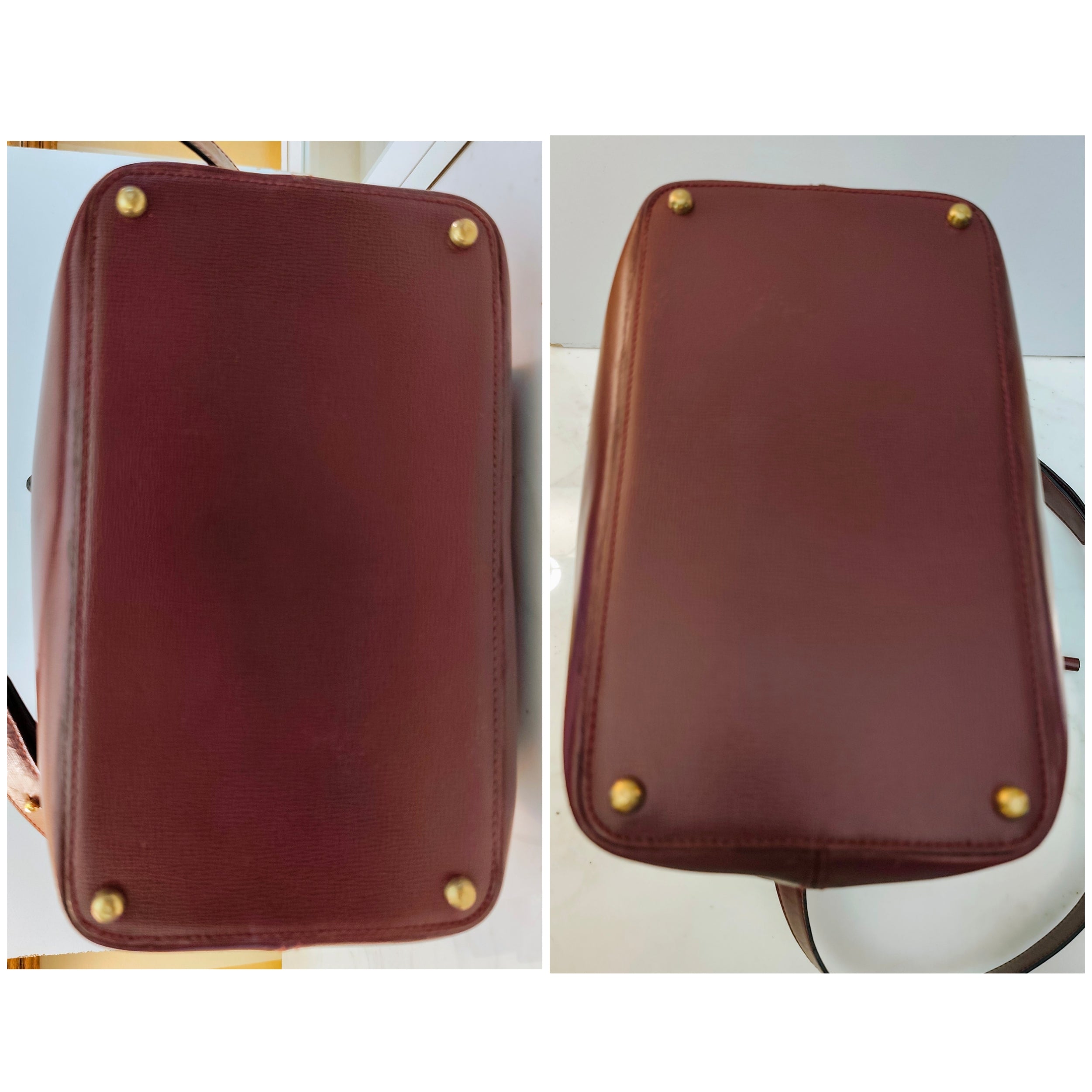 Cartier – Borsa Secchiello in Pelle Bordeaux