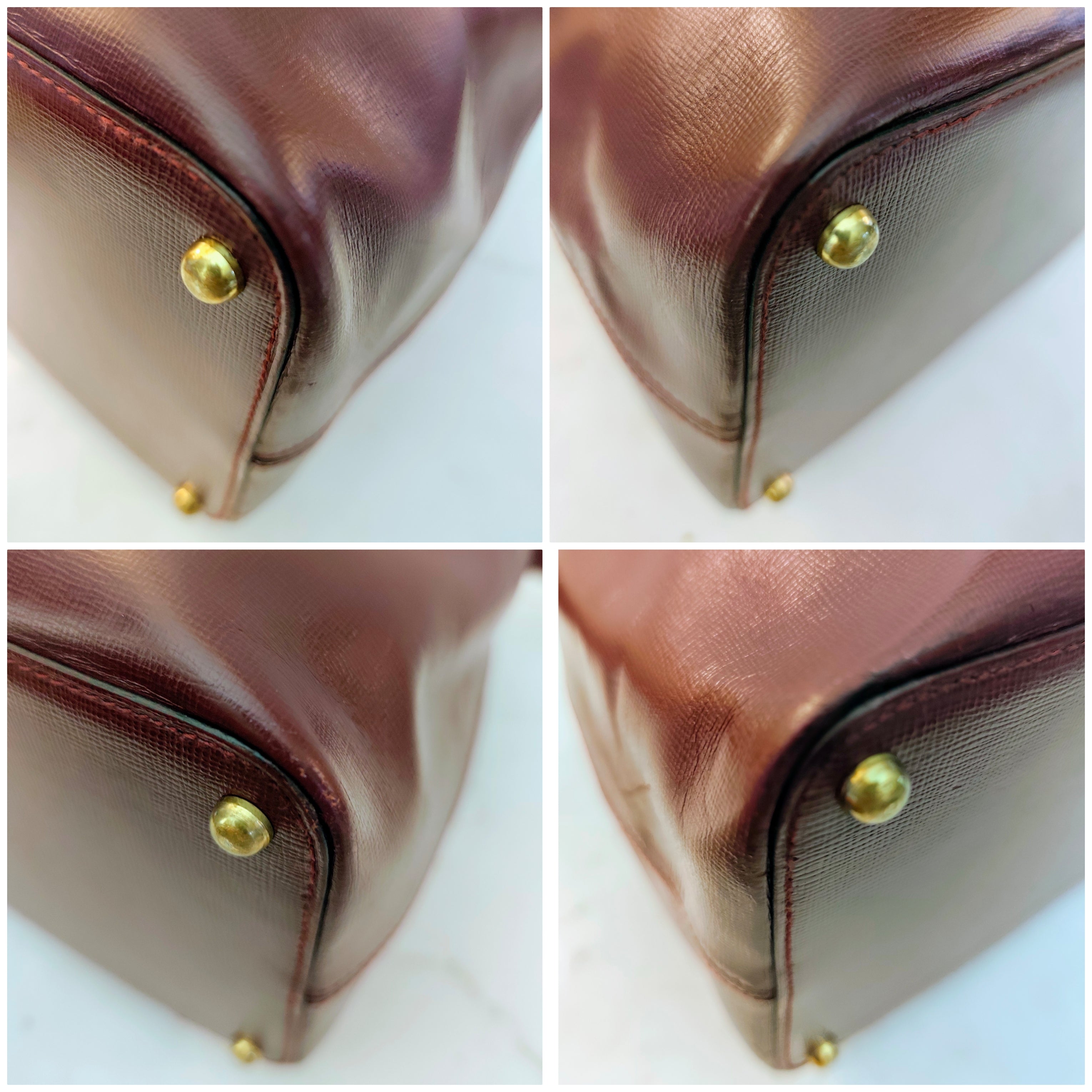 Cartier – Borsa Secchiello in Pelle Bordeaux