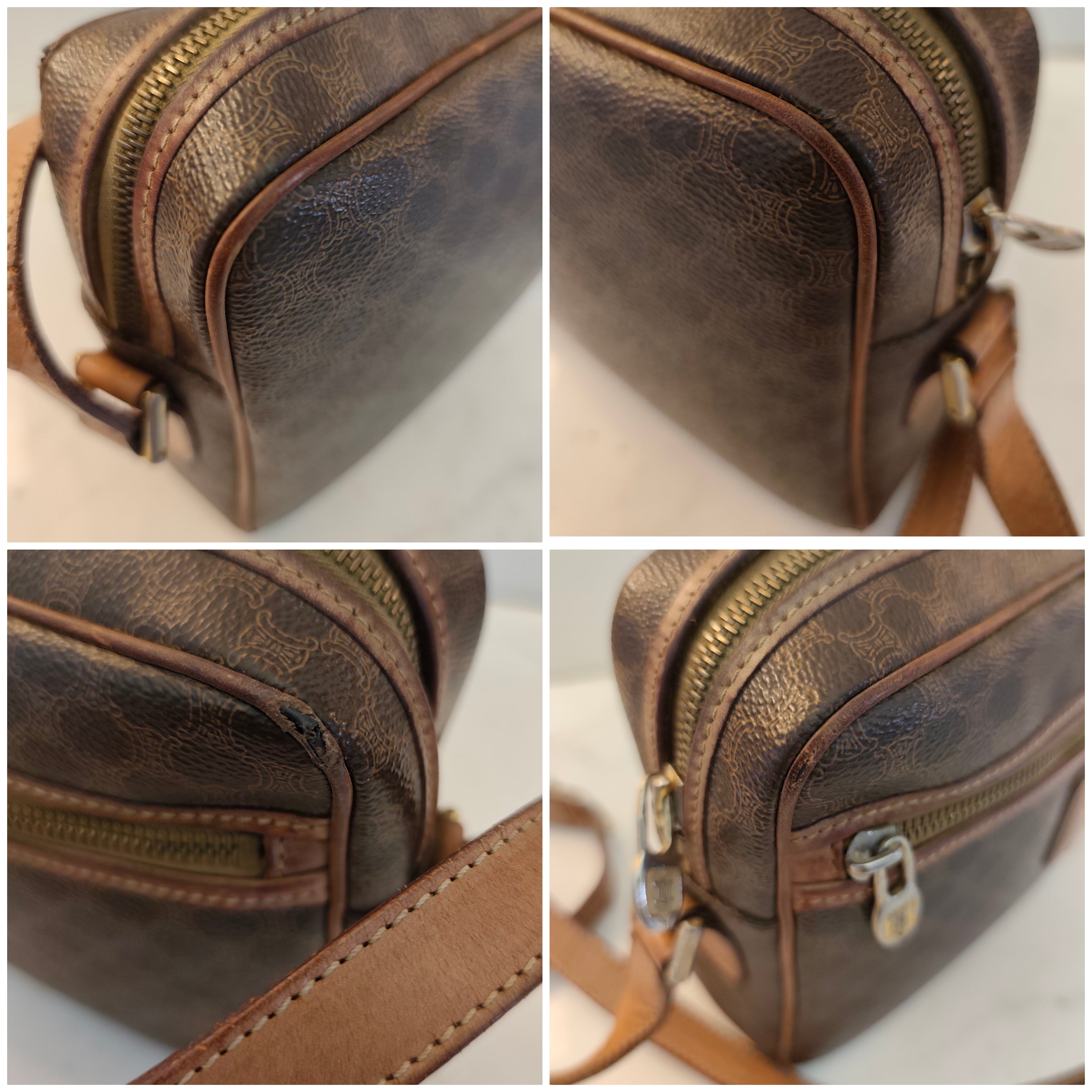 Celine – Camera Bag Postina Tracolla in Canvas Macadam Vintage