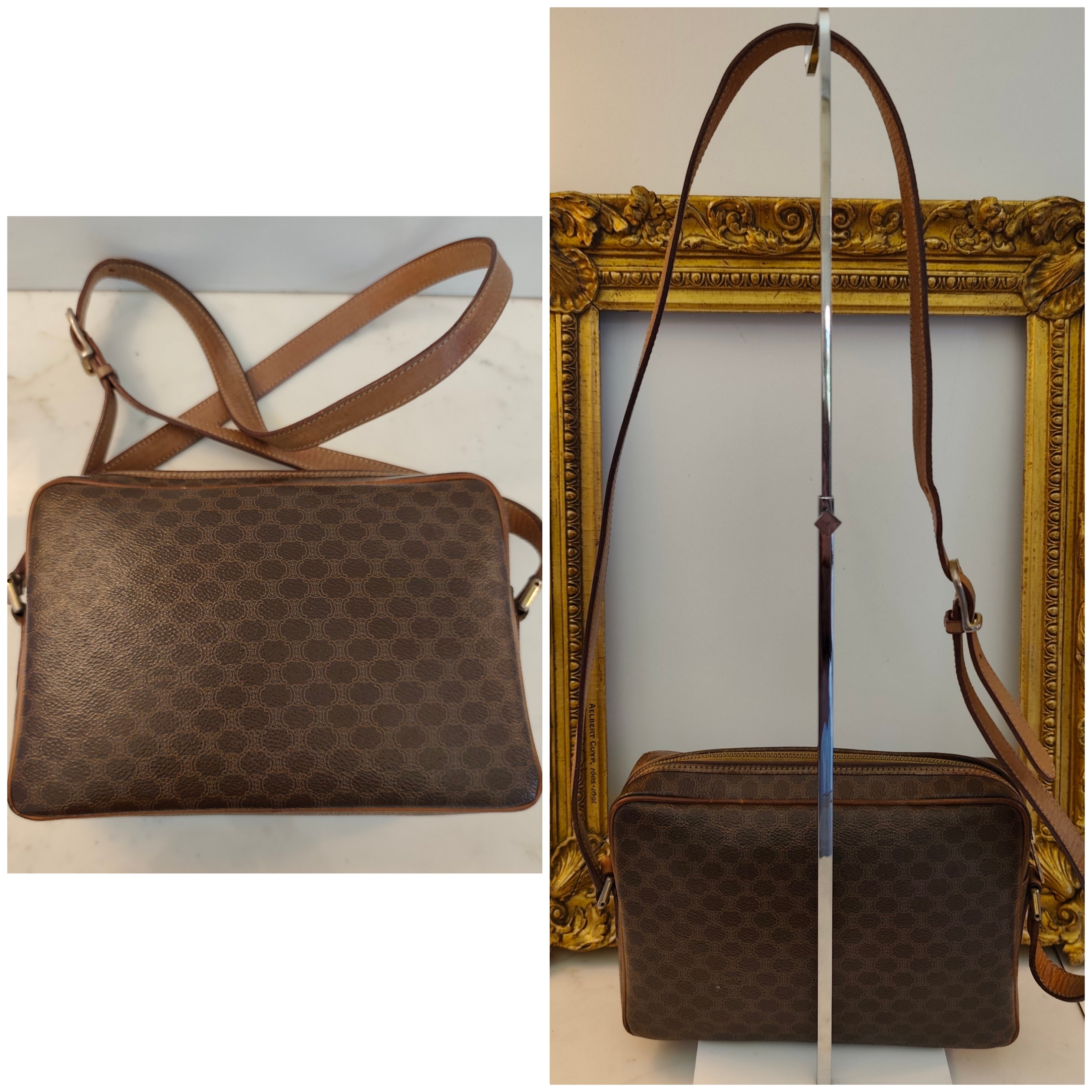 Celine – Camera Bag Postina Tracolla in Canvas Macadam Vintage