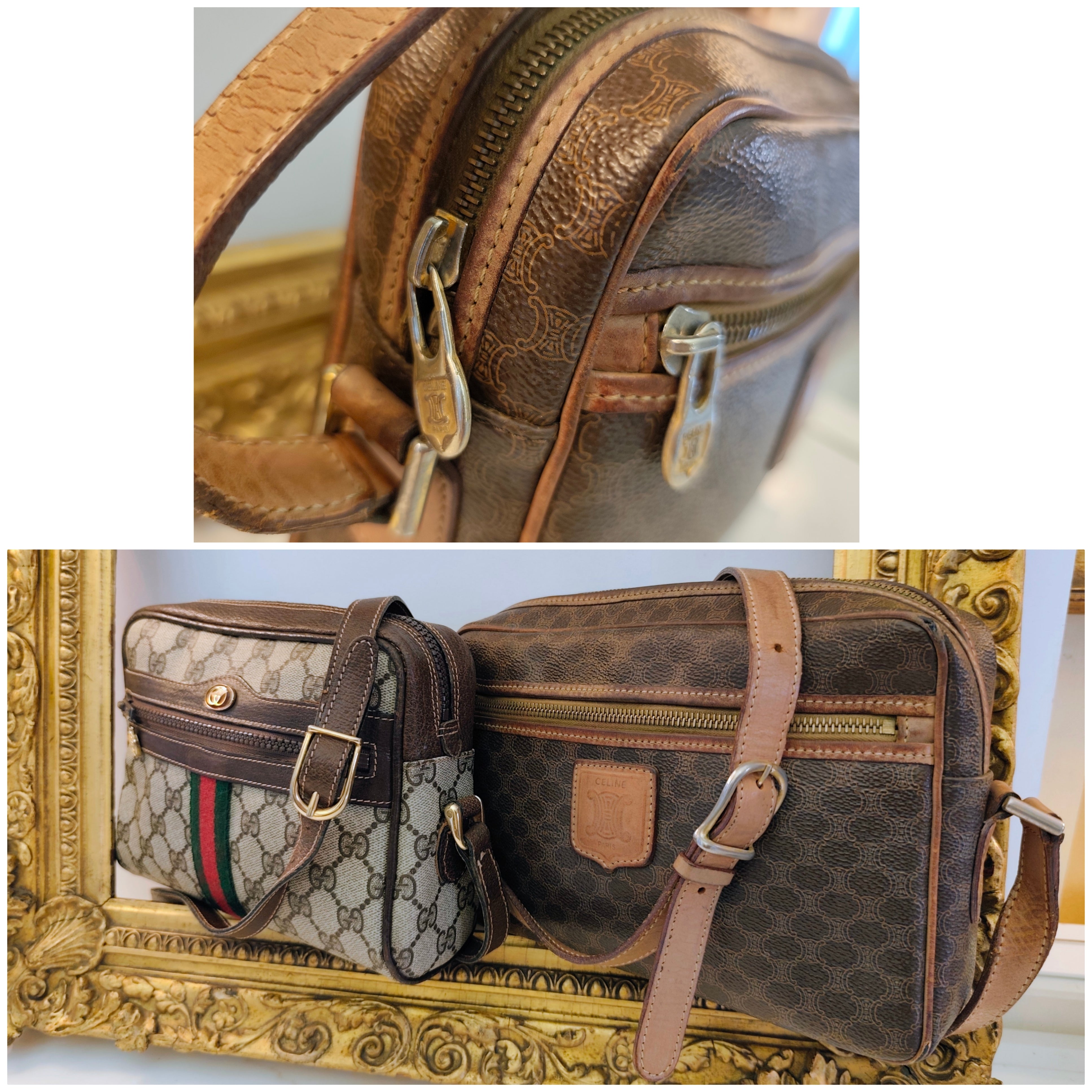 Celine – Camera Bag Postina Tracolla in Canvas Macadam Vintage